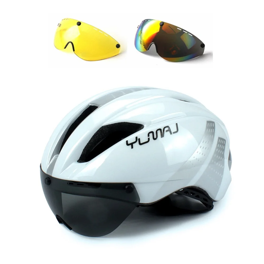 YUMAJ Speed Aero TT Road Bicycle Helmet Cycling Bike Sports Safety TT Helmet Racing in-mold Road Bike Cycling Goggles
YUMAJ Speed Aero TT Road Bicycle Helmet Cycling Bike Sports Safety TT Helmet Racing in-mold Road Bike Cycling Goggles