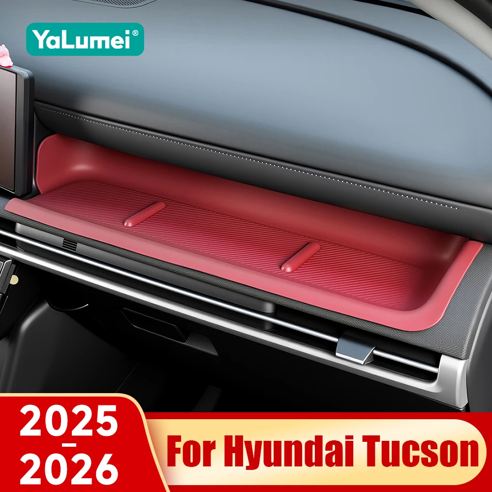 For Hyundai Tucson 2025 2026 Passenger Armrest Storage Tray Co-pilot Dashboard Organizer Box Silicone Accessories
For Hyundai Tucson 2025 2026 Passenger Armrest Storage Tray Co-pilot Dashboard Organizer Box Silicone Accessories