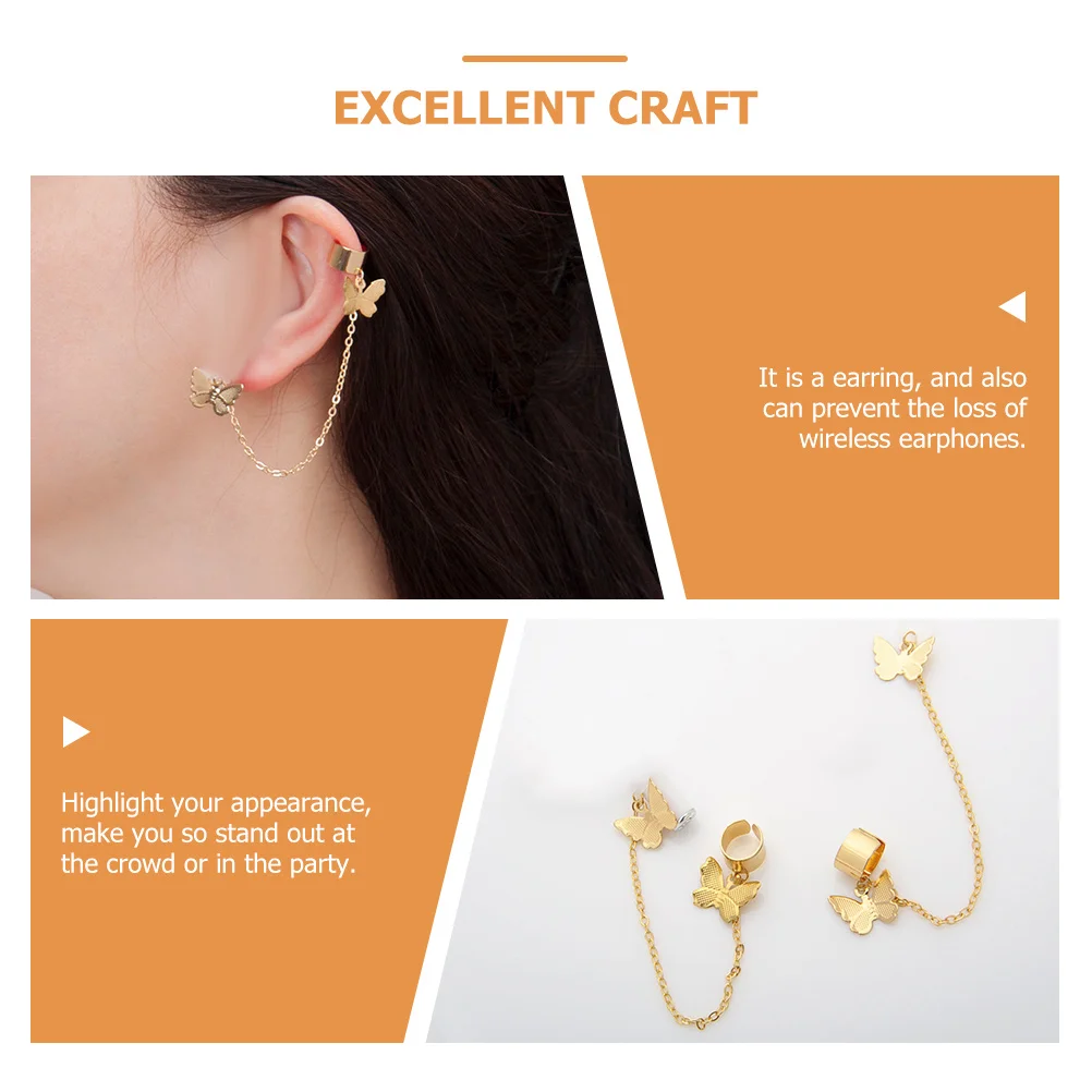 1Pair Earphone Holder Earrings Anti Lost Ear Cuffs Chic Design for Various Occasions Unique Ear Jewelry for Female
1Pair Earphone Holder Earrings Anti Lost Ear Cuffs Chic Design for Various Occasions Unique Ear Jewelry for Female
