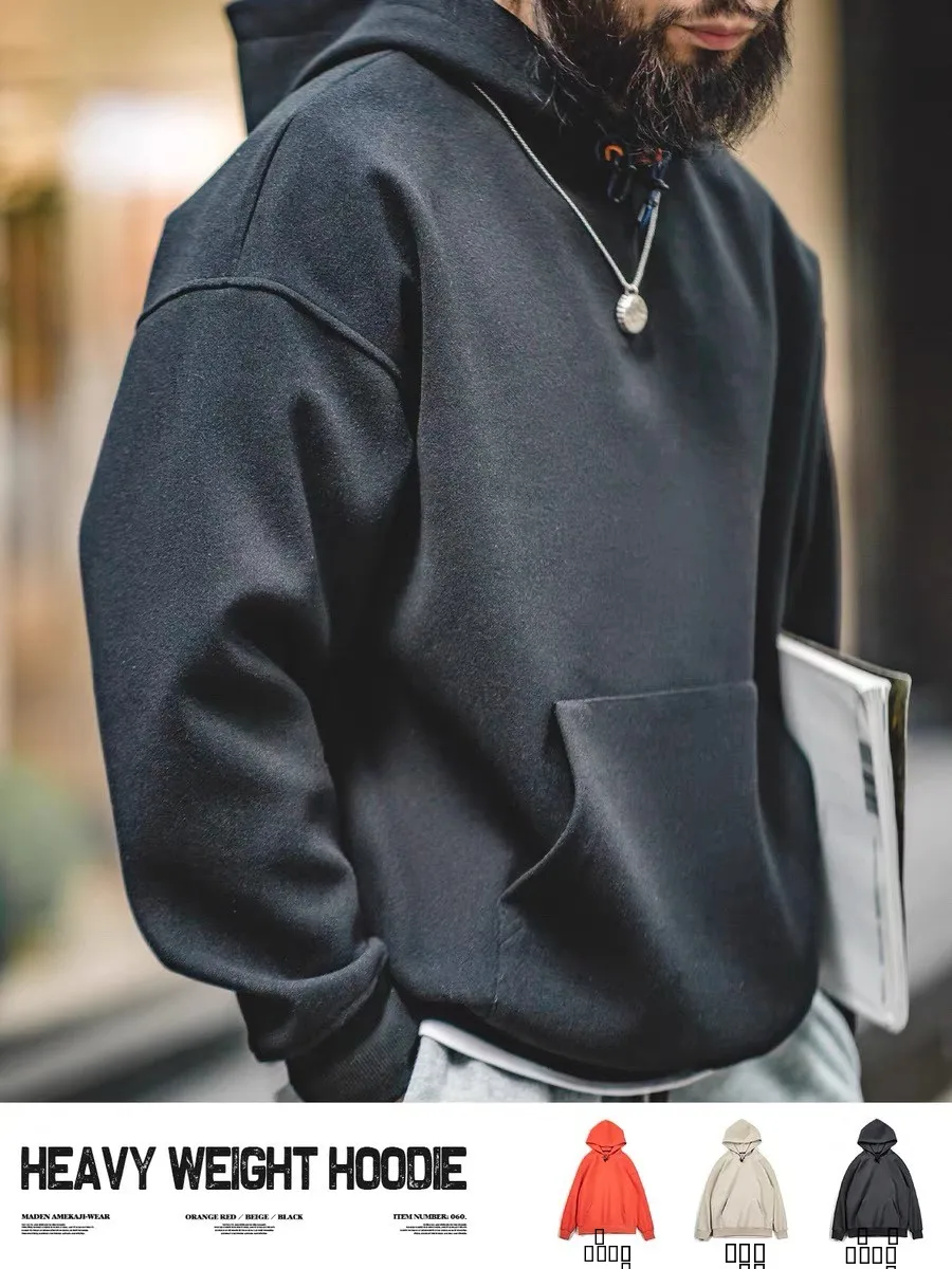 Мужская толстовка Maden American Sle из плотной шерсти, свободного кроя, осенняя, утепленная, повседневная, для работы
Мужская толстовка Maden American Sle из плотной шерсти, свободного кроя, осенняя, утепленная, повседневная, для работы