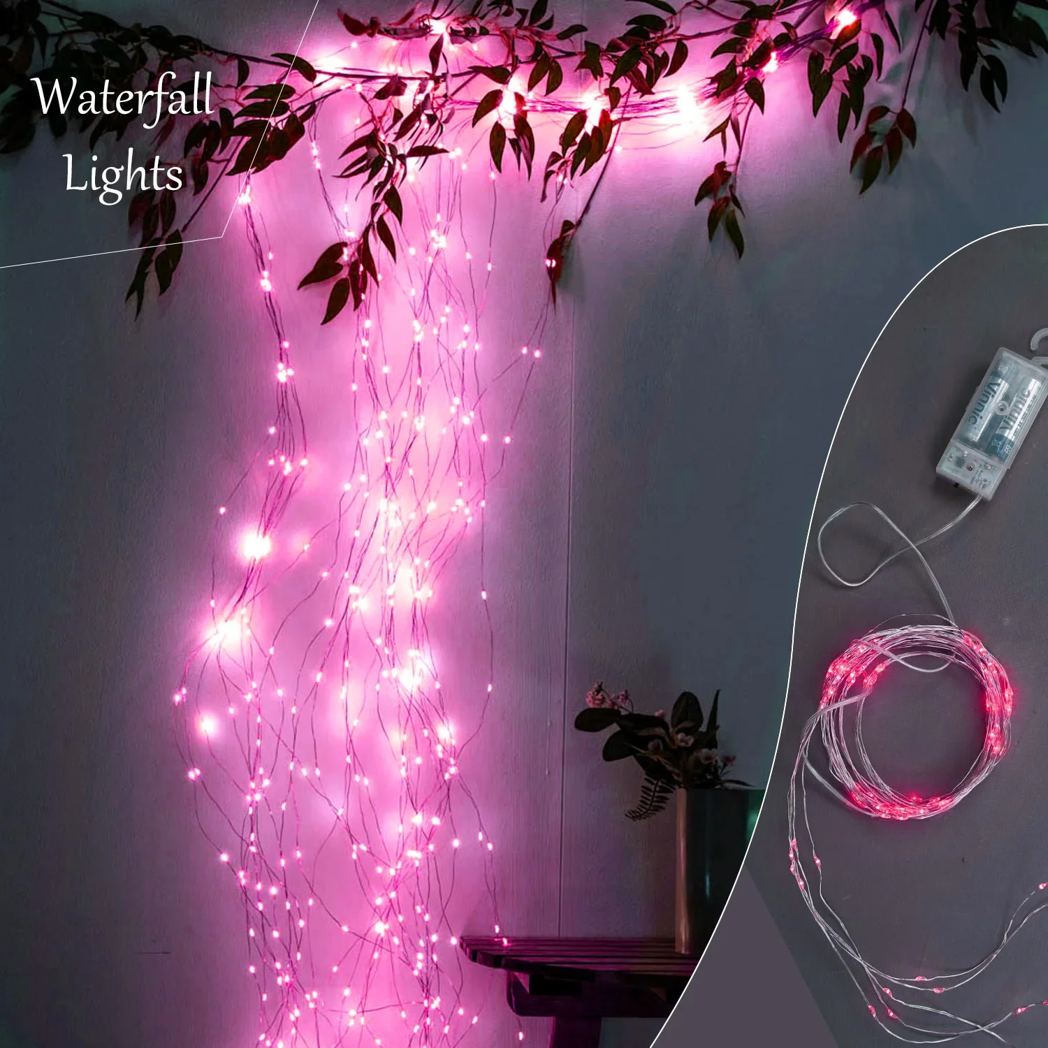 2M Pink Waterfall Lights 100LED Valentines Room Christmas Tree Battery Timer Outdoor Led Light Decoration Home Christmas Wedding
2M Pink Waterfall Lights 100LED Valentines Room Christmas Tree Battery Timer Outdoor Led Light Decoration Home Christmas Wedding