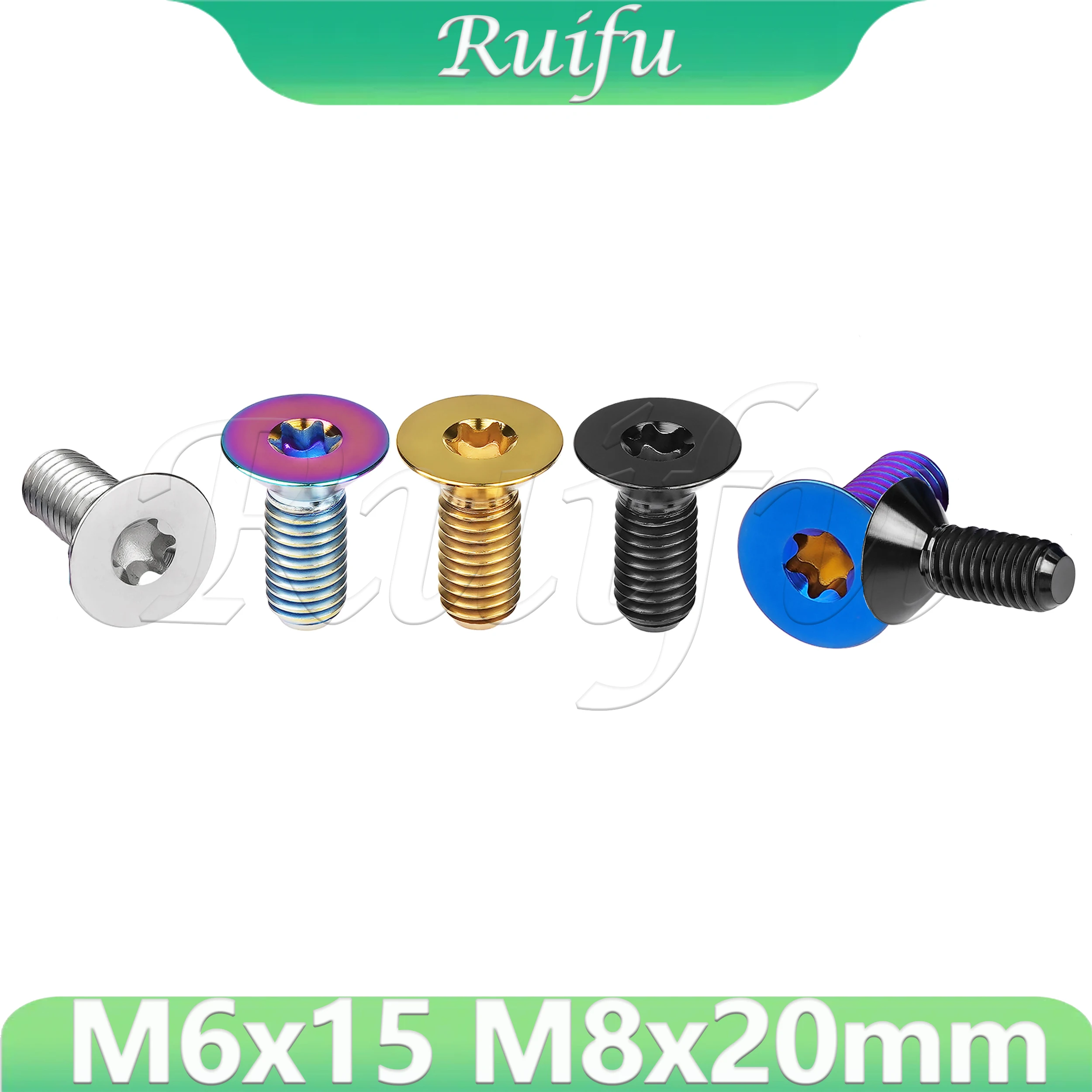 Ruifu Titanium Bolt M6M8 Countersunk Head Bolt Internal Plum Blossom Screw For Bicycle 20mm
Ruifu Titanium Bolt M6M8 Countersunk Head Bolt Internal Plum Blossom Screw For Bicycle 20mm