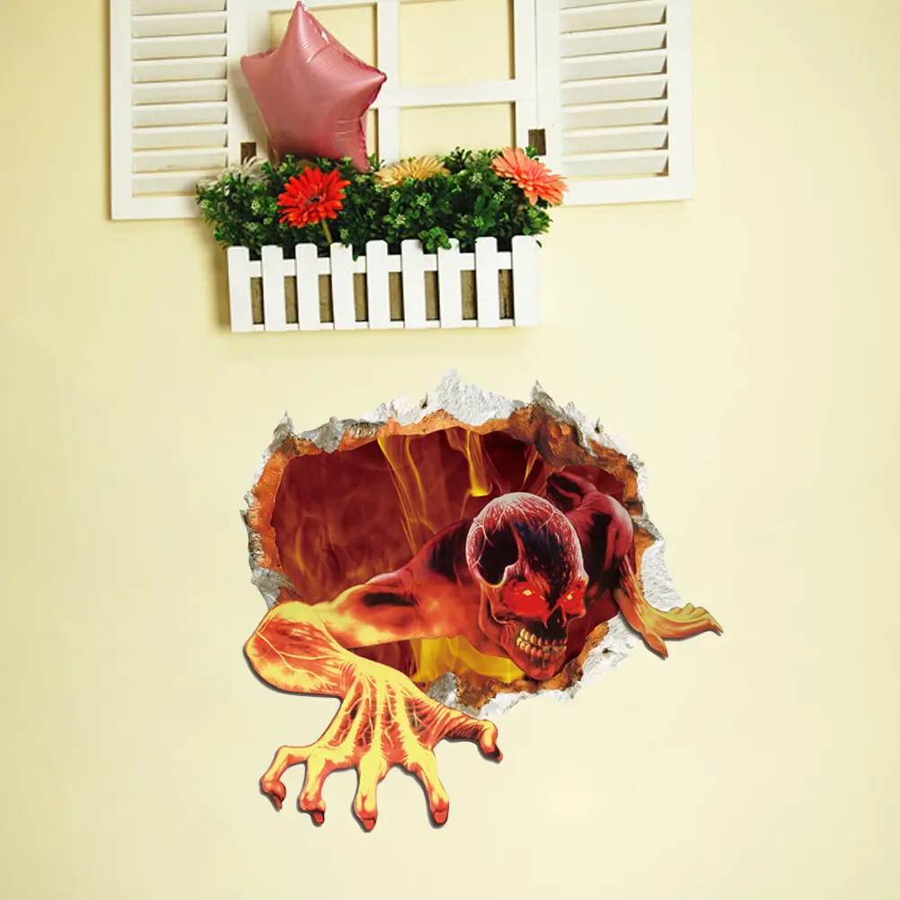 PVC Wall Stickers Realistic 3D Skull Ghost Scary Halloween Decor Waterproof Removable Home DecalFantastic
PVC Wall Stickers Realistic 3D Skull Ghost Scary Halloween Decor Waterproof Removable Home DecalFantastic