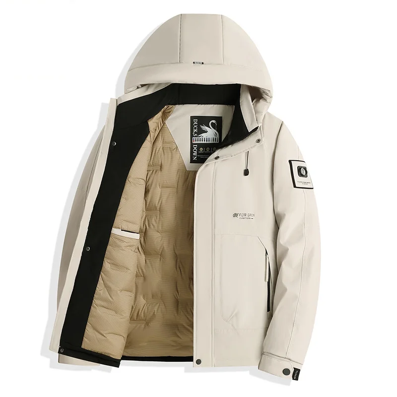 GIOIOM's пуховик, осенне-зимний новый белый утиный пух, теплый с капюшоном, простая свободная повседневная пуховая хлопковая куртка, пальто
GIOIOM's пуховик, осенне-зимний новый белый утиный пух, теплый с капюшоном, простая свободная повседневная пуховая хлопковая куртка, пальто