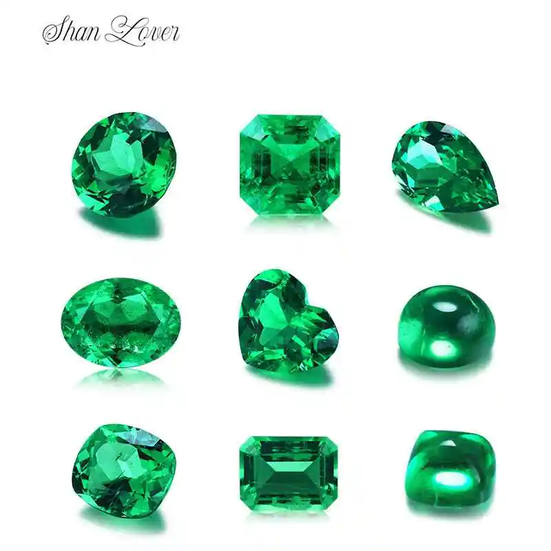 ShanLover Brand GRC Certificate Top Grade Lab Grown Emerald Beads Gemstones Emeralds Bead For DIY Jewelry Pendant Rings Earrings
ShanLover Brand GRC Certificate Top Grade Lab Grown Emerald Beads Gemstones Emeralds Bead For DIY Jewelry Pendant Rings Earrings