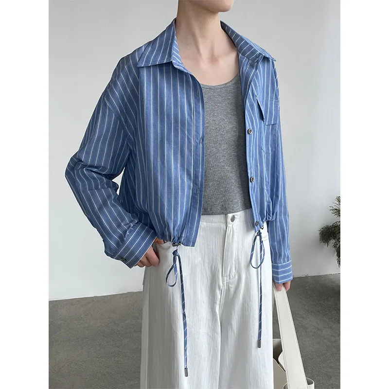 2026 Women Spring Striped Blouses Coat Turn Down Collar Womens Tops And Blouses Fashion Shirts Blusas Roupa Feminina
2026 Women Spring Striped Blouses Coat Turn Down Collar Womens Tops And Blouses Fashion Shirts Blusas Roupa Feminina