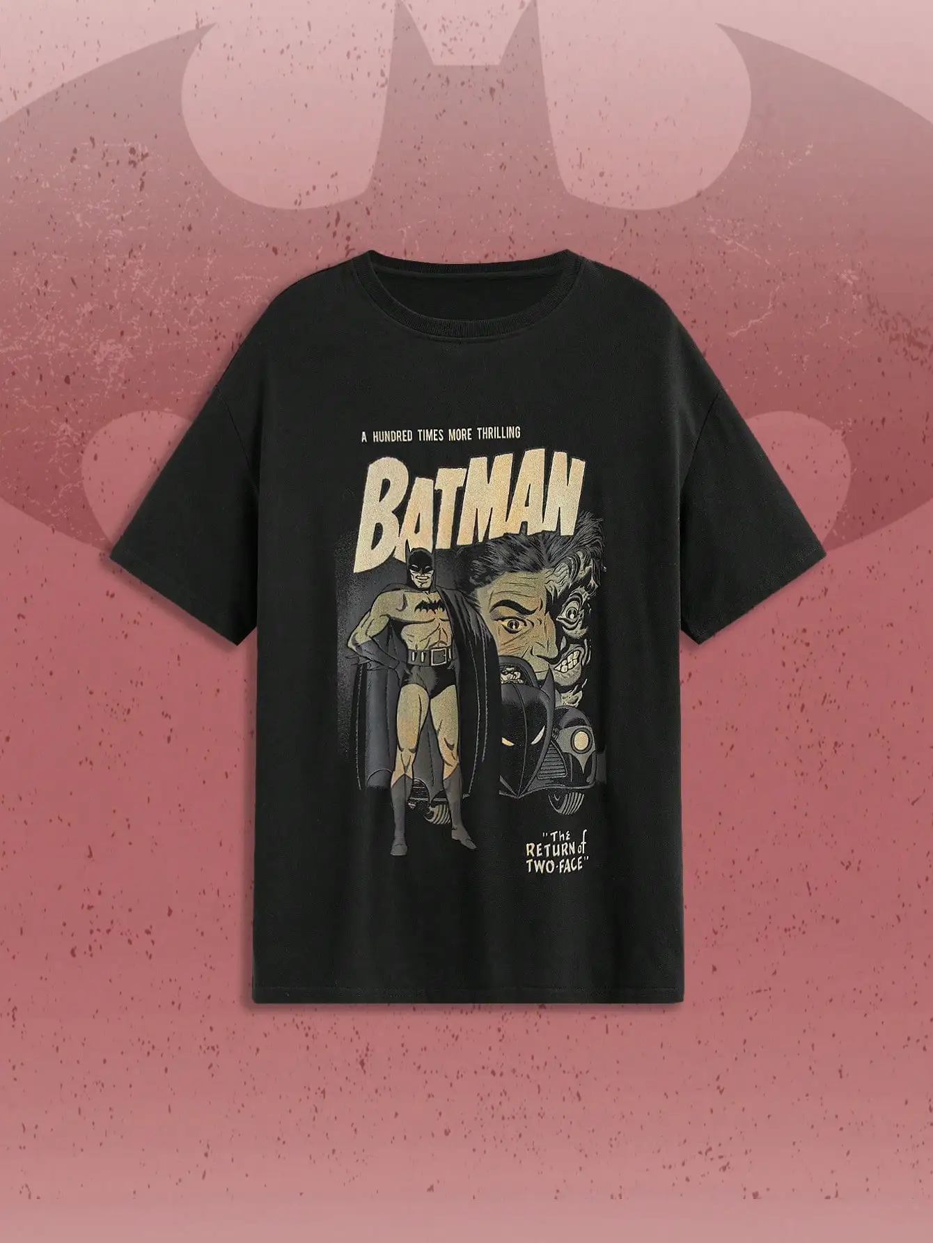 Футболка с принтом Бэтмена и дизайном «Двухлицы», свободного кроя, с заниженной линией плеча, унисекс, для лета
Футболка с принтом Бэтмена и дизайном «Двухлицы», свободного кроя, с заниженной линией плеча, унисекс, для лета