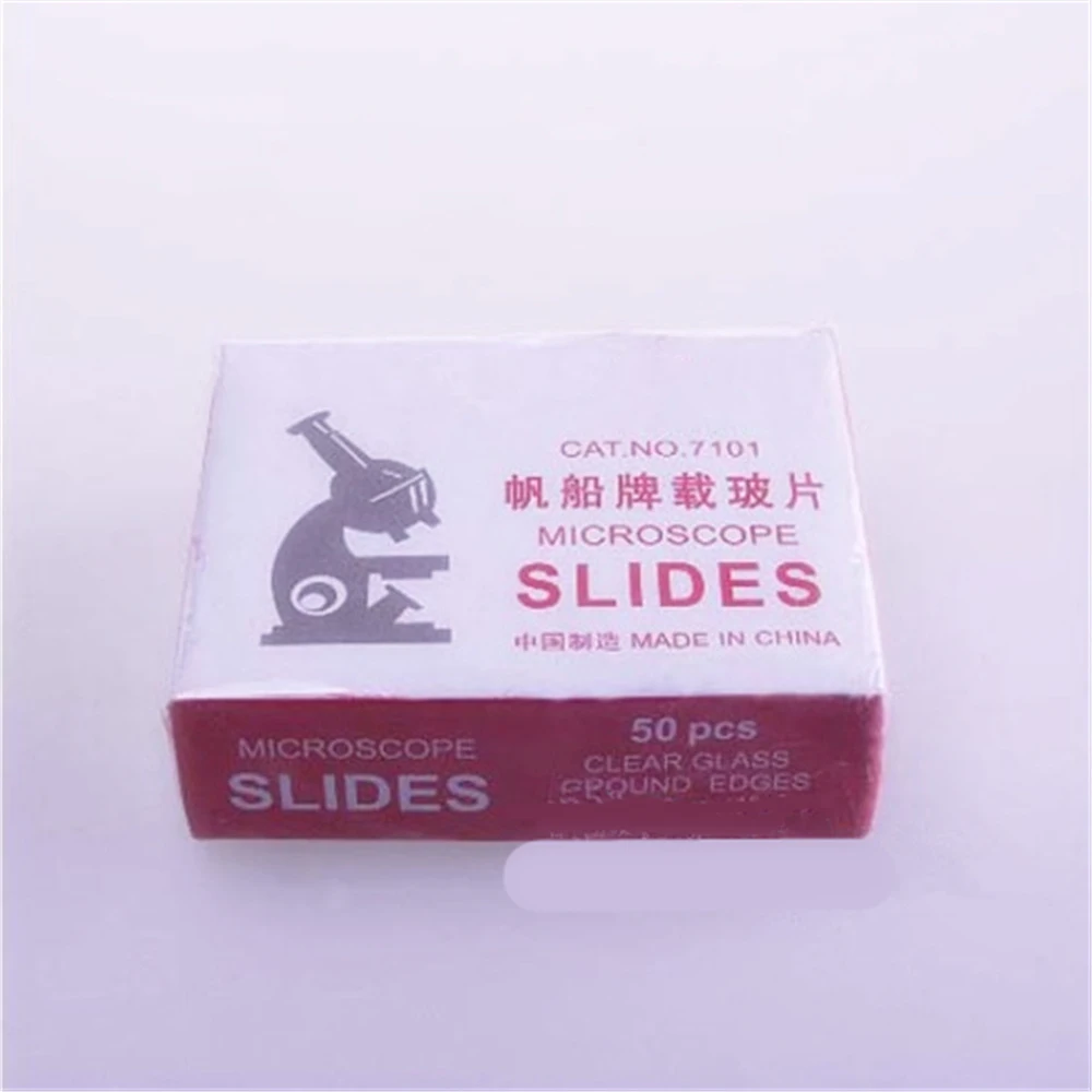 50pcs/box Microscope Slides Clear Glass Ground Edges for Lab MicroscopeLab Supplies
50pcs/box Microscope Slides Clear Glass Ground Edges for Lab MicroscopeLab Supplies