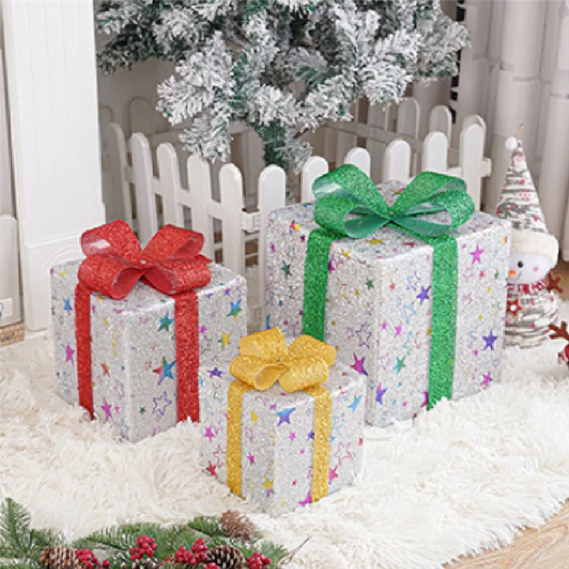 Y51A-LED Christmas Lighting Boxes Battery Powered Glowing Gift Box For Christmas Outdoor Indoor Decoration Not Assembled B Durab
Y51A-LED Christmas Lighting Boxes Battery Powered Glowing Gift Box For Christmas Outdoor Indoor Decoration Not Assembled B Durab