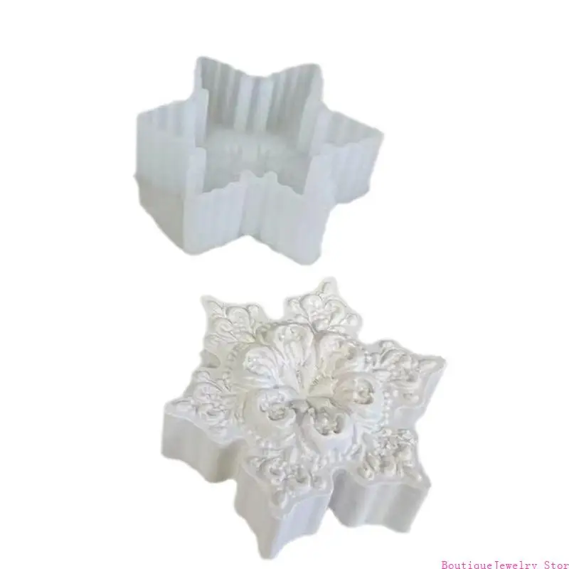 E1PE Snowflakes Epoxy Resin Mold Nonstick Scented Silicone Mold Easy Clean
E1PE Snowflakes Epoxy Resin Mold Nonstick Scented Silicone Mold Easy Clean