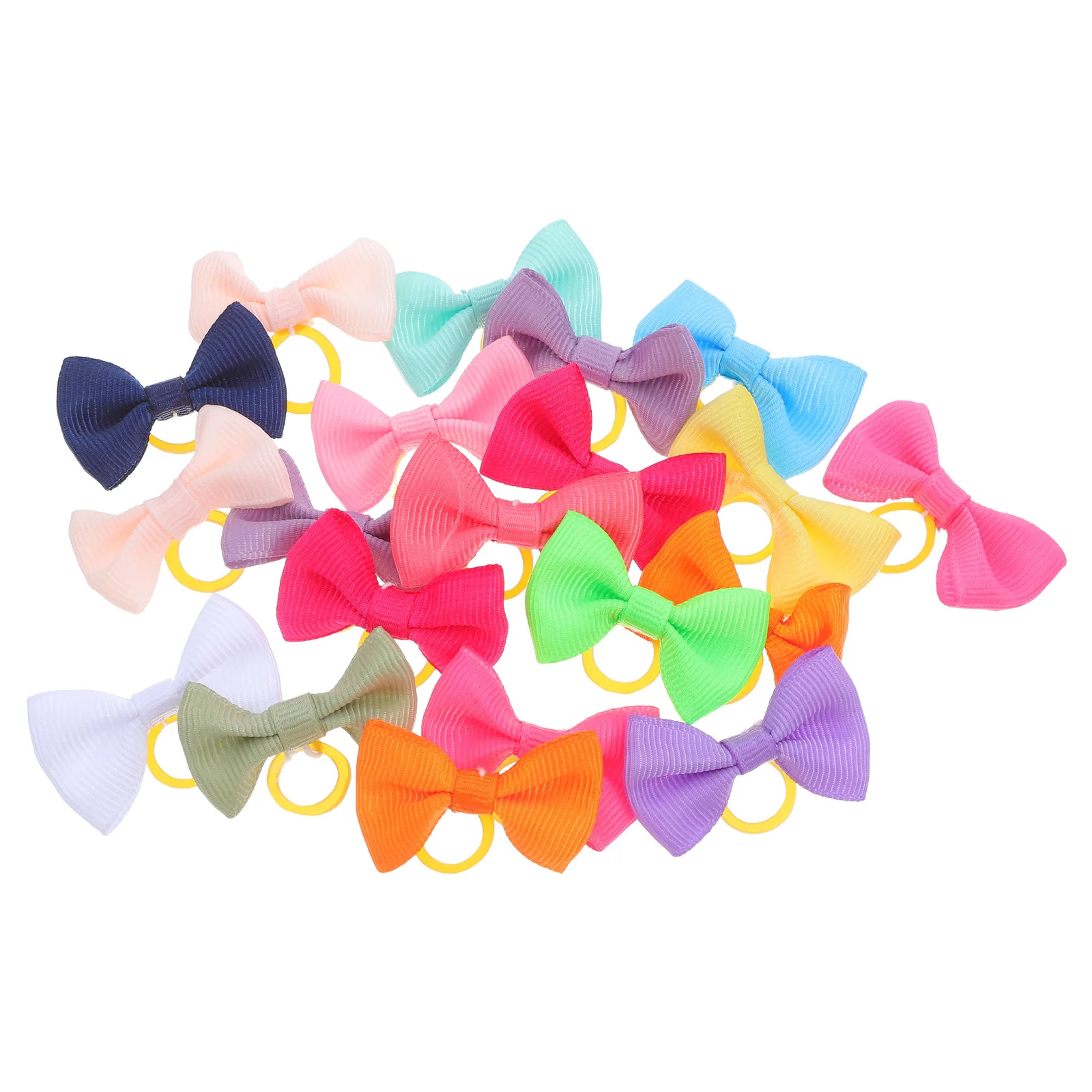 20Pcs Multicolor Rubber Hair Bands Bowknots for Pets Cat Dog Stylish Hair Accessories Random Color Bowknot Rubber Bands
20Pcs Multicolor Rubber Hair Bands Bowknots for Pets Cat Dog Stylish Hair Accessories Random Color Bowknot Rubber Bands