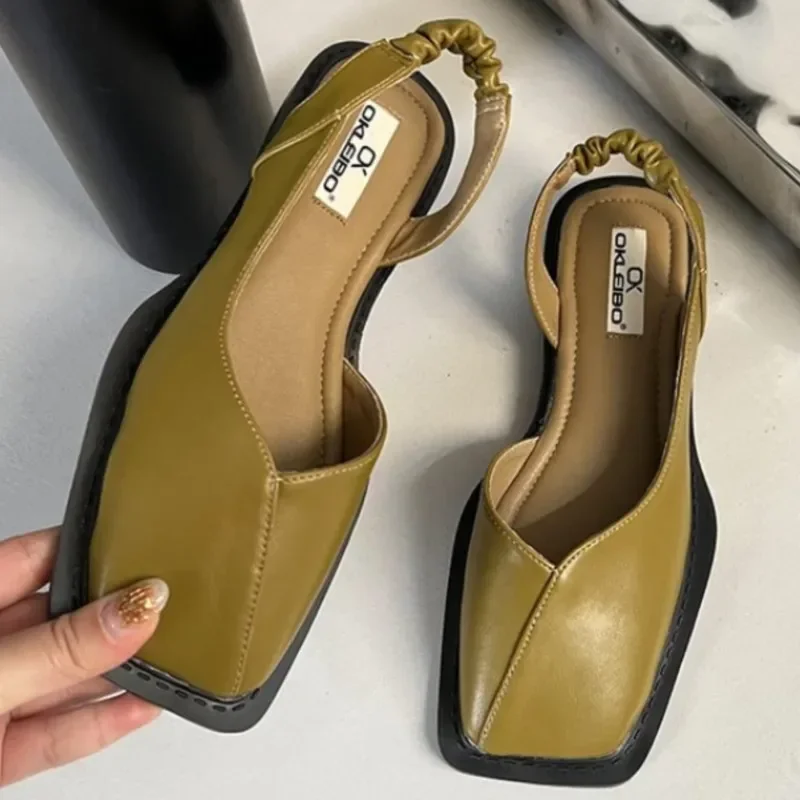 New 2025 Summer Square Toe Pleated Elastic Sandals Fashion Women's Slippers Women's Digging Toe Sandals Women's Designer Sandals
New 2025 Summer Square Toe Pleated Elastic Sandals Fashion Women's Slippers Women's Digging Toe Sandals Women's Designer Sandals