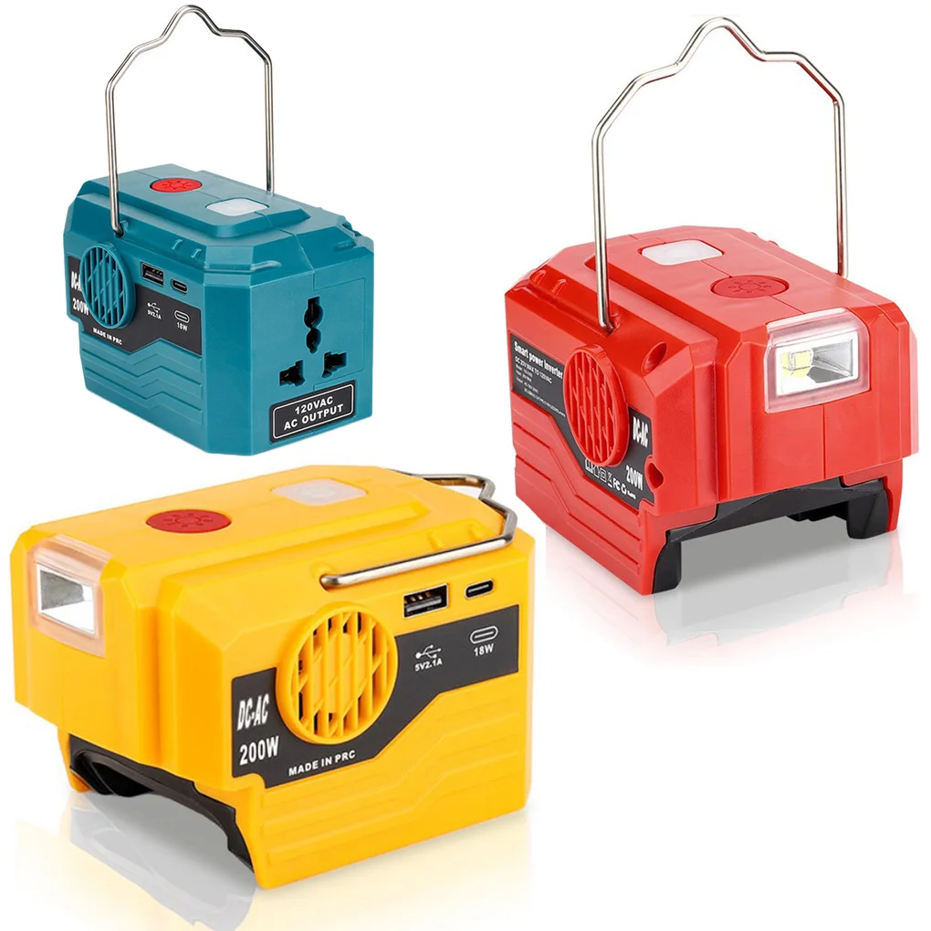 200W Power Inverter Generator 120V/220V For Bosch 18V Battery Adapter Camping Worklight Efficient Power Conversion Tool
200W Power Inverter Generator 120V/220V For Bosch 18V Battery Adapter Camping Worklight Efficient Power Conversion Tool