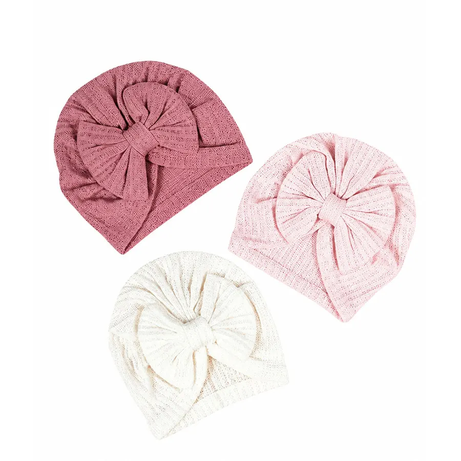 Newborn Baby Girl Big Bow Beanie Hat - Soft Knitted Turban Cap with Hollow Out Texture for Toddler Girls (3 Colors)
Newborn Baby Girl Big Bow Beanie Hat - Soft Knitted Turban Cap with Hollow Out Texture for Toddler Girls (3 Colors)