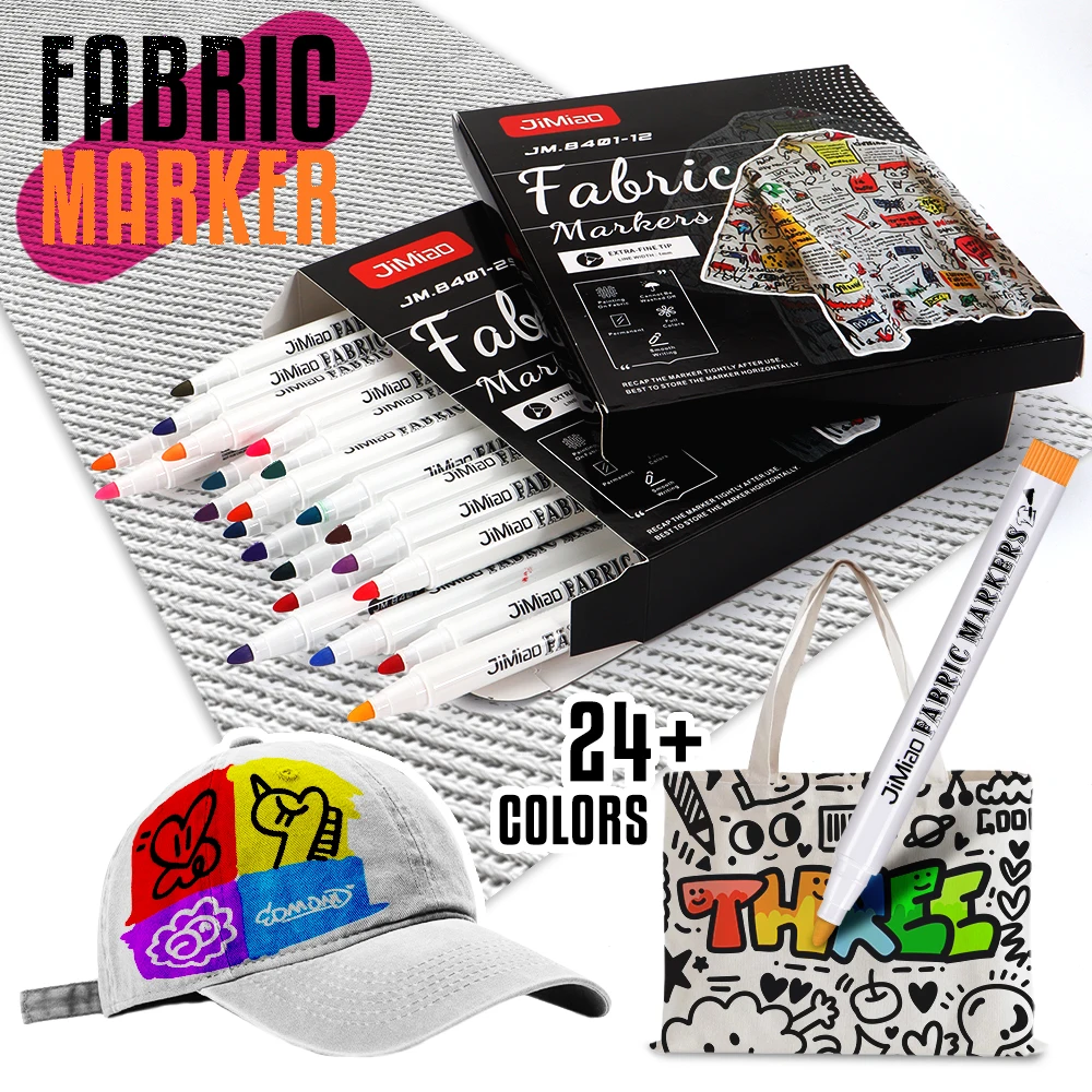 12/24 Colors Fabric Marker Pens Set Fabric Art Graffiti T-Shirt Shoes Clothing DIY Gift Card Making Furniture Office Supplies
12/24 Colors Fabric Marker Pens Set Fabric Art Graffiti T-Shirt Shoes Clothing DIY Gift Card Making Furniture Office Supplies