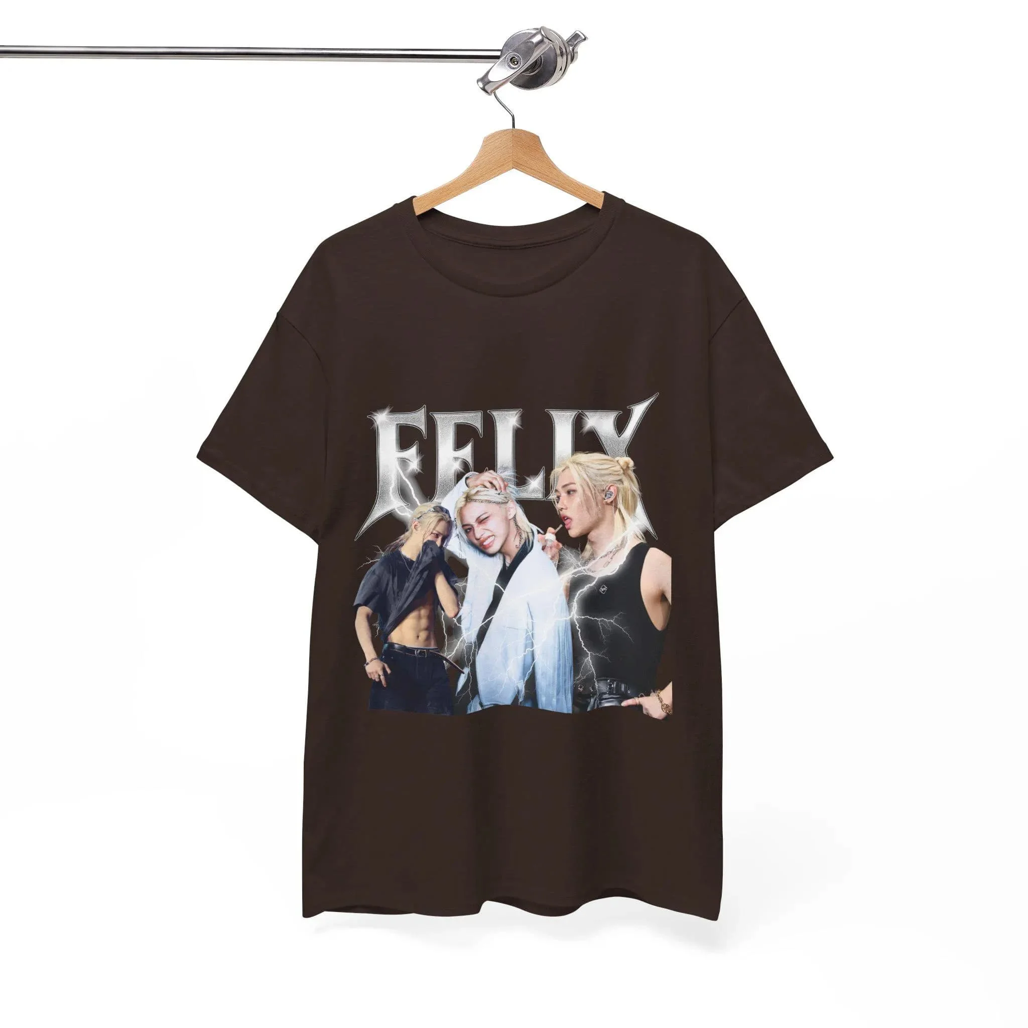 Kpop Stray Kids Felix Vintage Graphic T-Shirt, Y2K Lightning Print Oversized Short Sleeve Tee, Casual Streetwear Unisex Cotton Tops for Stay Fans, Retro Hip Hop Style Tshirt
Kpop Stray Kids Felix Vintage Graphic T-Shirt, Y2K Lightning Print Oversized Short Sleeve Tee, Casual Streetwear Unisex Cotton Tops for Stay Fans, Retro Hip Hop Style Tshirt
