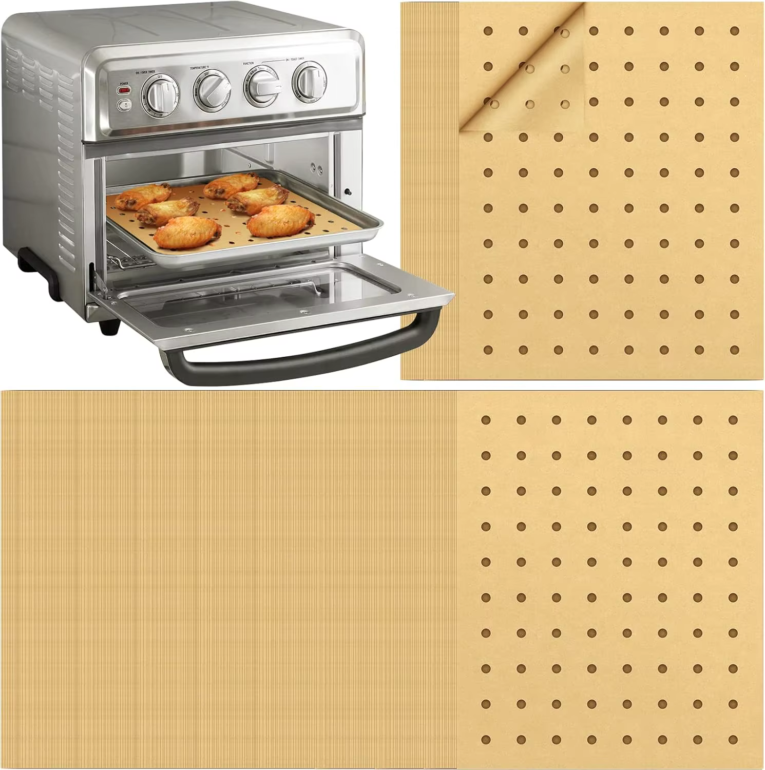150pcs Disposable Air Fryer Liners 9x11 Inch Perforated Parchment Paper for Crispy Healthy Cooking
150pcs Disposable Air Fryer Liners 9x11 Inch Perforated Parchment Paper for Crispy Healthy Cooking