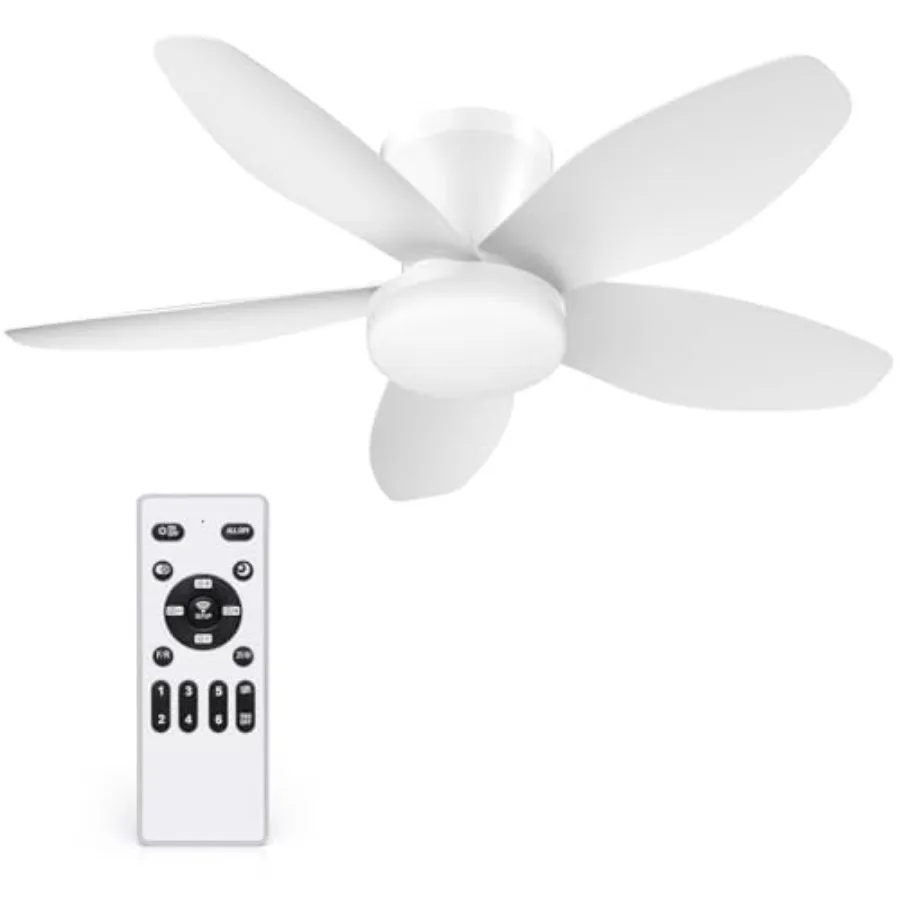 35 Inch Ceiling Fan with Lights and Remote Control, Quiet Modern Low Profile Fan Light with 6 Speeds, Dimmable LED, Reversible
35 Inch Ceiling Fan with Lights and Remote Control, Quiet Modern Low Profile Fan Light with 6 Speeds, Dimmable LED, Reversible