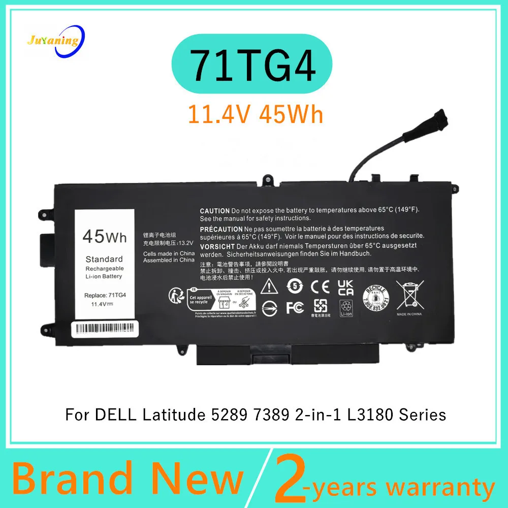 11.4V 45Wh Laptop battery For Dell Latitude L3180 5289 7389 7390 2-in-1 Series 71TG4 725KY CFX97
11.4V 45Wh Laptop battery For Dell Latitude L3180 5289 7389 7390 2-in-1 Series 71TG4 725KY CFX97