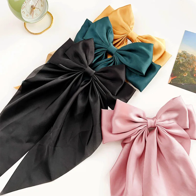 1PC Women Solid Color Hairpins Minimalist Bowknot Retro Hair Clip for Girls Silk Hairband Elegant Hair Accessory
1PC Women Solid Color Hairpins Minimalist Bowknot Retro Hair Clip for Girls Silk Hairband Elegant Hair Accessory