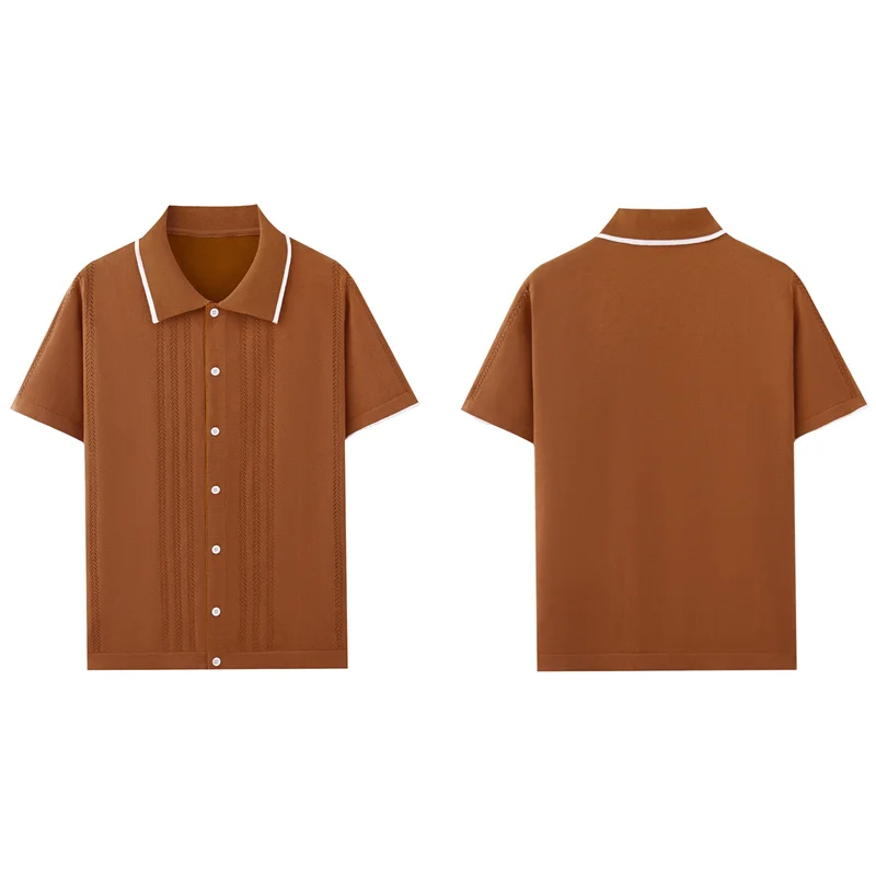 FX-Men's Summer Casual Thin Button Business Sweater Retro Short Sleeve Casual Beach Tops
FX-Men's Summer Casual Thin Button Business Sweater Retro Short Sleeve Casual Beach Tops