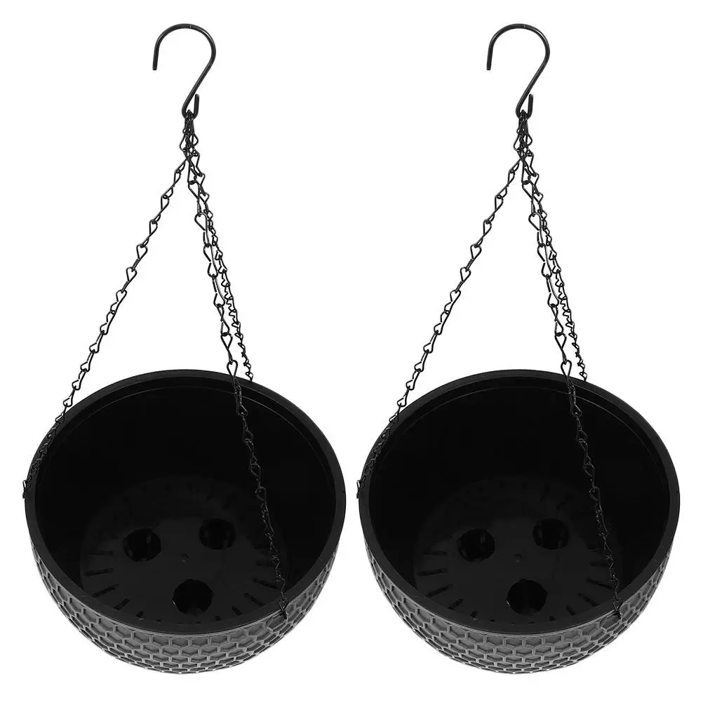 2 Pcs Hanging Basket Flower Pot Round Plastic Planter for Indoor Garden Balcony Decor Plant Baskets Wall Mounted Planter
2 Pcs Hanging Basket Flower Pot Round Plastic Planter for Indoor Garden Balcony Decor Plant Baskets Wall Mounted Planter