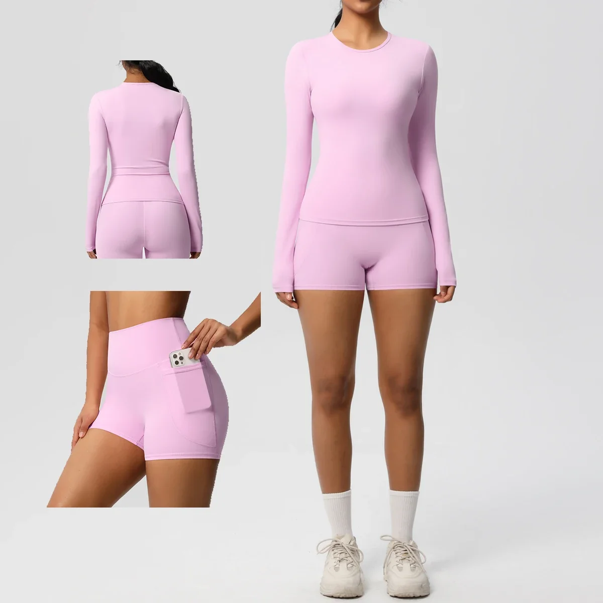 2PCS Yoga Set Women's Sportswear Yoga Clothes With Pocketed Fitness Long Sleeve Tracksuits Sports Suit Gym Top Leggings Women se
2PCS Yoga Set Women's Sportswear Yoga Clothes With Pocketed Fitness Long Sleeve Tracksuits Sports Suit Gym Top Leggings Women se