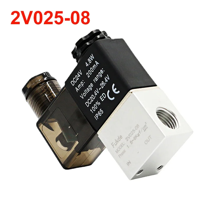 2V025-08 1/4 For Air Solenoid Valve Pneumatic Control Valves Normally Closed DC 12V 24V 220V 110V 2 Way 2 Position
2V025-08 1/4 For Air Solenoid Valve Pneumatic Control Valves Normally Closed DC 12V 24V 220V 110V 2 Way 2 Position