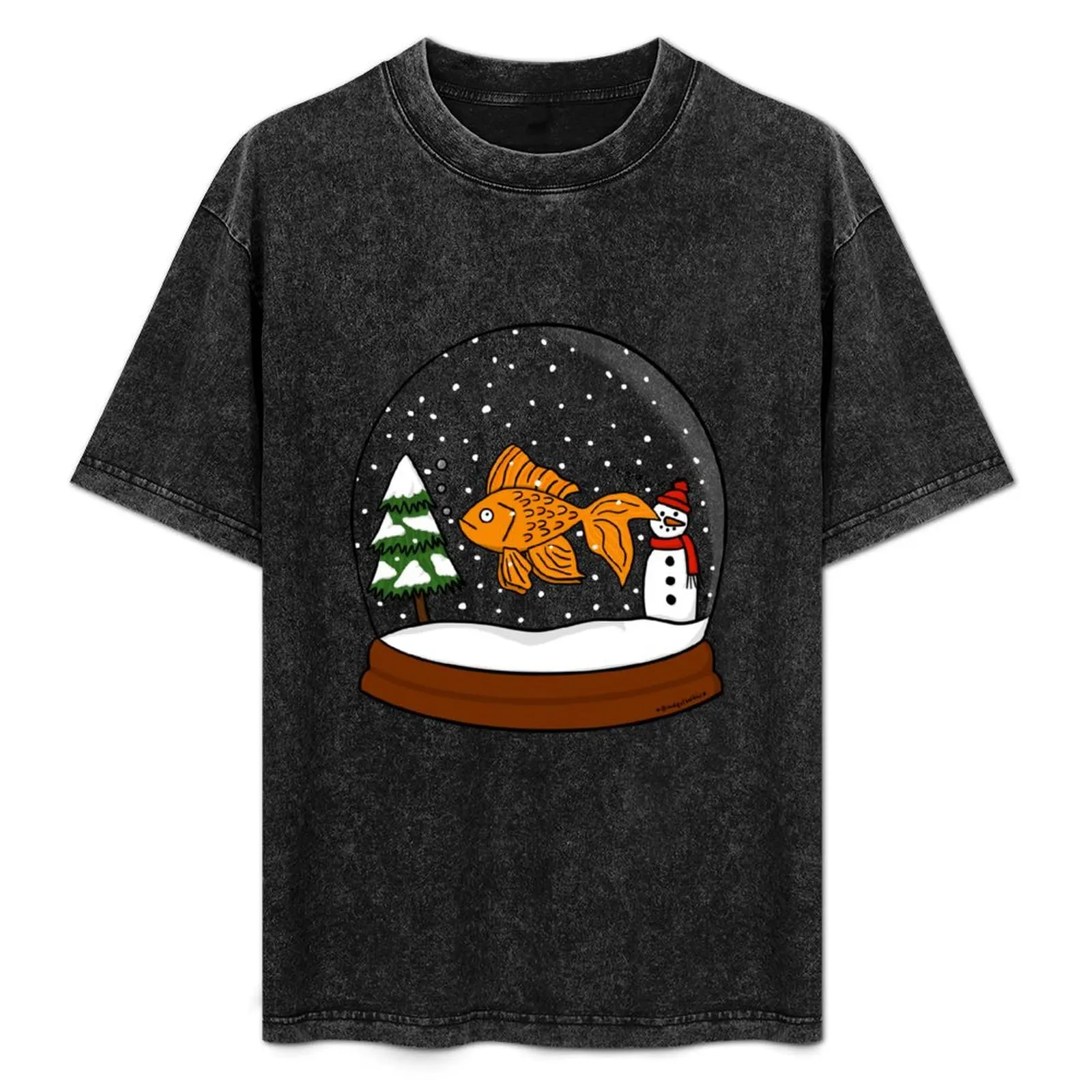 Christmas Goldfish Snowglobe T-Shirt Basic Simple Casual Short Sleeve Tee
Christmas Goldfish Snowglobe T-Shirt Basic Simple Casual Short Sleeve Tee