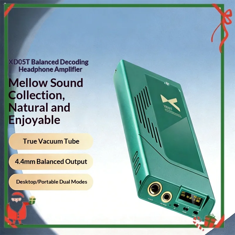 xDuoo XD05T HiFi Portable Decoder XD05 T Dual Tube AMPs Dual ES9039Q2M Chip USB DAC Headphone Amplifier 4.4mm Balanced Outputs
xDuoo XD05T HiFi Portable Decoder XD05 T Dual Tube AMPs Dual ES9039Q2M Chip USB DAC Headphone Amplifier 4.4mm Balanced Outputs