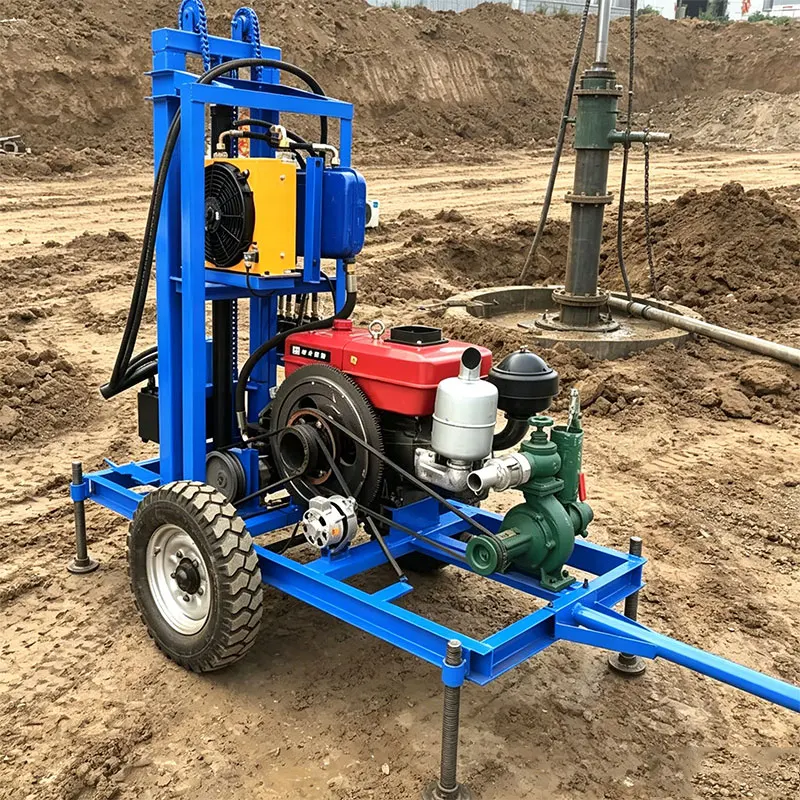 Customized water well drill rig the drilling machine with 30HP power and advanced hydraulics drills 150m in hours
Customized water well drill rig the drilling machine with 30HP power and advanced hydraulics drills 150m in hours