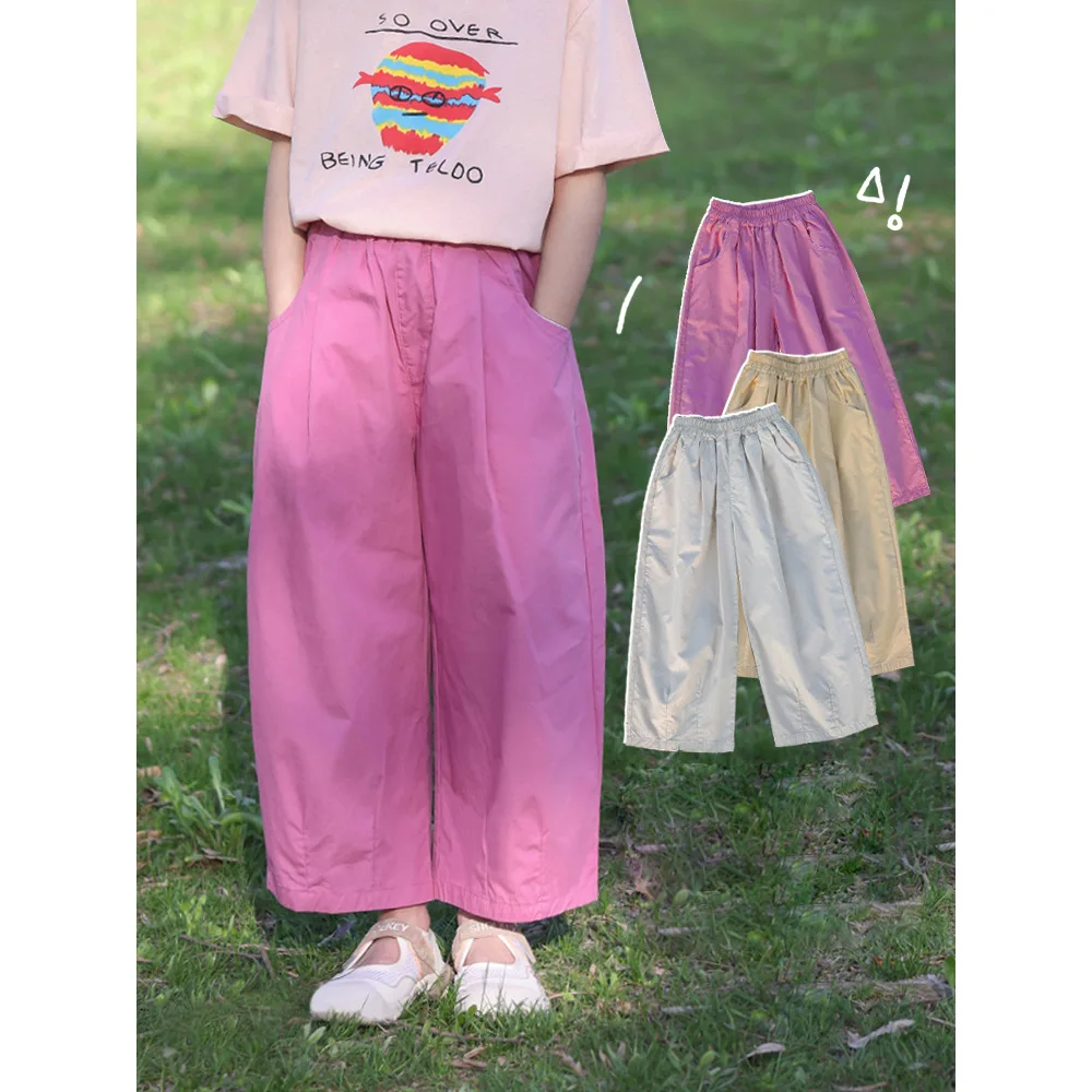Fashionable Straight Pants Girls Leg Loose Fit Casual Trousers Summer Wear for Girls Mid-to-Big Children Thin Wide Leg Pants
Fashionable Straight Pants Girls Leg Loose Fit Casual Trousers Summer Wear for Girls Mid-to-Big Children Thin Wide Leg Pants