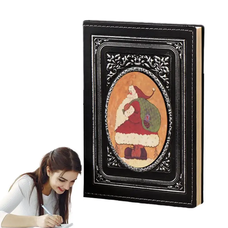 Retro Santa Christmas Notebook Retro Christmas Holiday Theme Notepads Journal A5 PU Leather Notebook For For Students Classroom
Retro Santa Christmas Notebook Retro Christmas Holiday Theme Notepads Journal A5 PU Leather Notebook For For Students Classroom