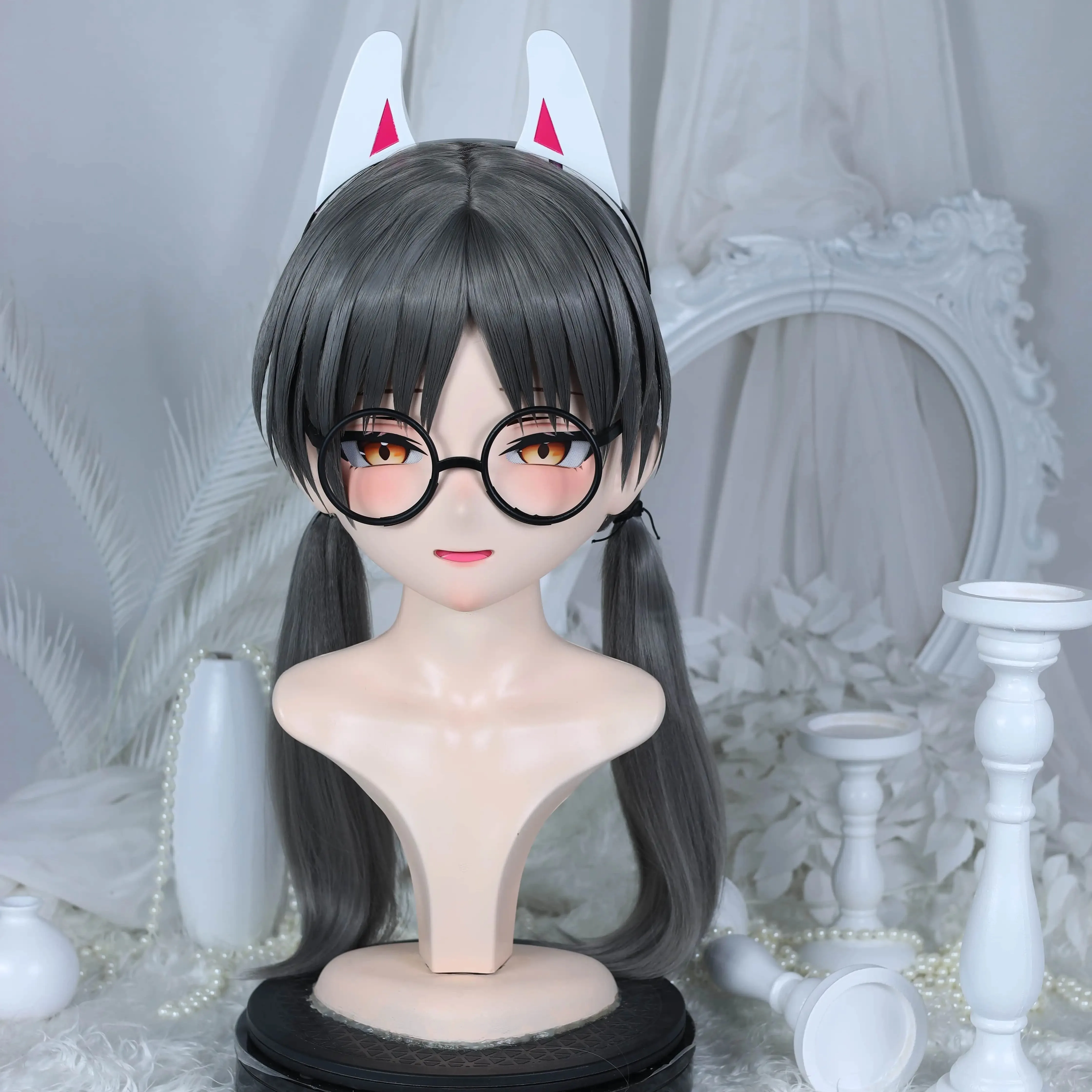 Customize Character Female/Girl Resin Kig Full Head With Lock Anime Cosplay Japanese Anime Kigurumi Mask
Customize Character Female/Girl Resin Kig Full Head With Lock Anime Cosplay Japanese Anime Kigurumi Mask