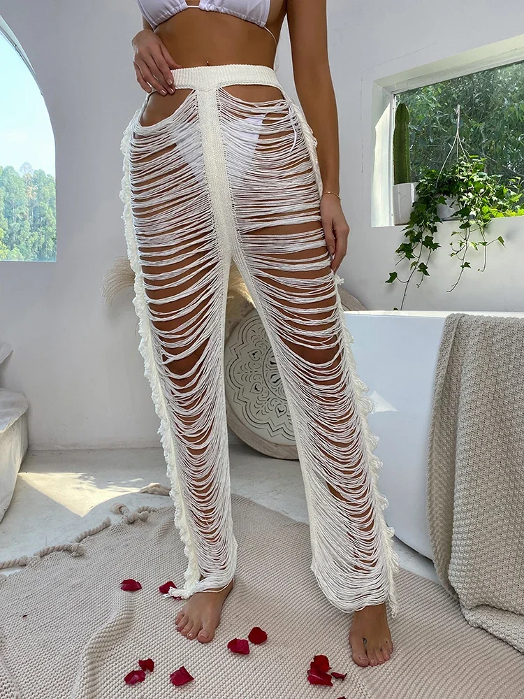 Beach Cover Up Swimsuit Pants Fishnet Swimsut Hollow Out Beachwear Knit Bathing Suit Hollow Out Pants High-Waist Streetwear
Beach Cover Up Swimsuit Pants Fishnet Swimsut Hollow Out Beachwear Knit Bathing Suit Hollow Out Pants High-Waist Streetwear