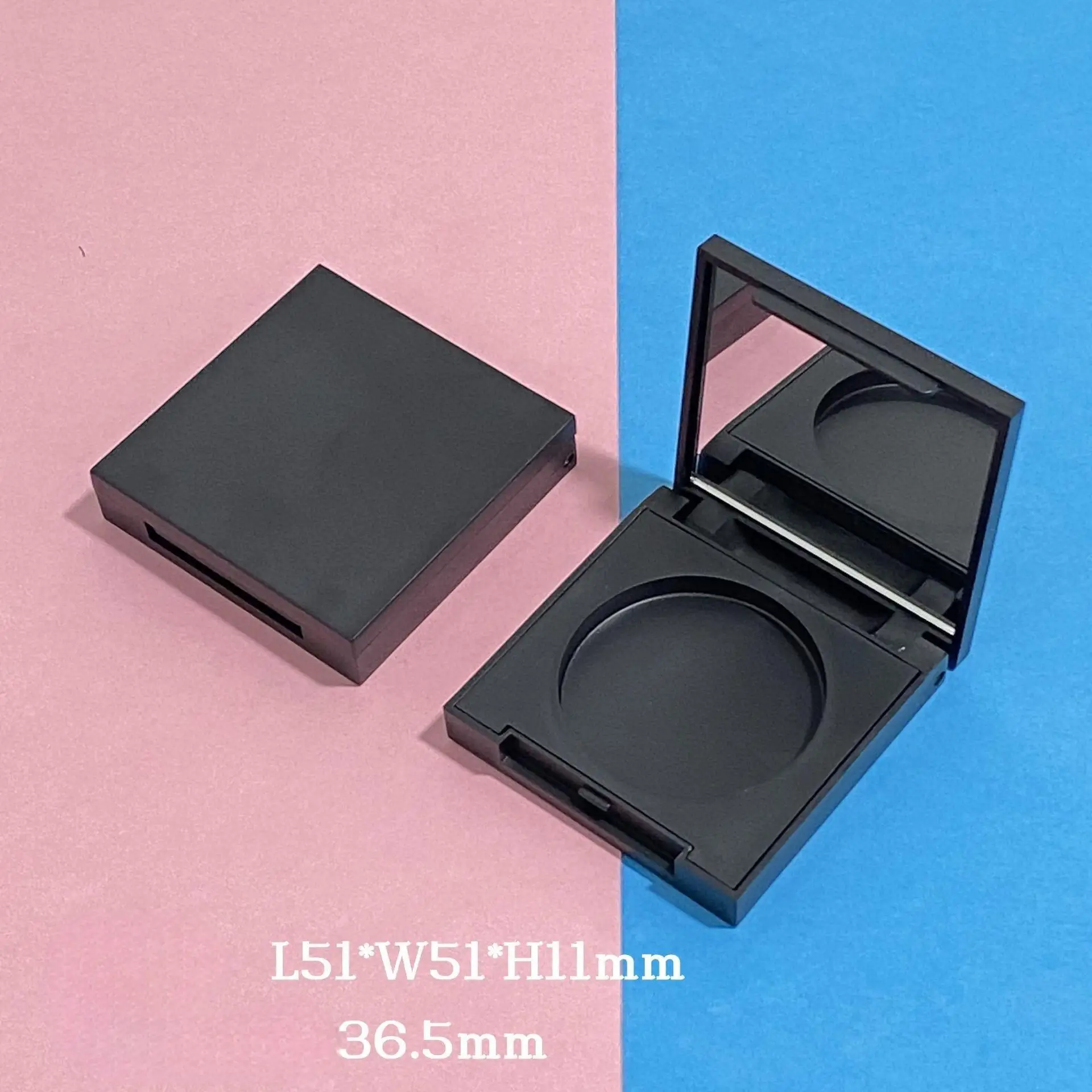 50pcs/lot 36.5mm Square Empty Eyeshadow Pigment Pan Container with Mirror and Aluminum Pan Black Makeup Compact Cosmetic DIY Box
50pcs/lot 36.5mm Square Empty Eyeshadow Pigment Pan Container with Mirror and Aluminum Pan Black Makeup Compact Cosmetic DIY Box