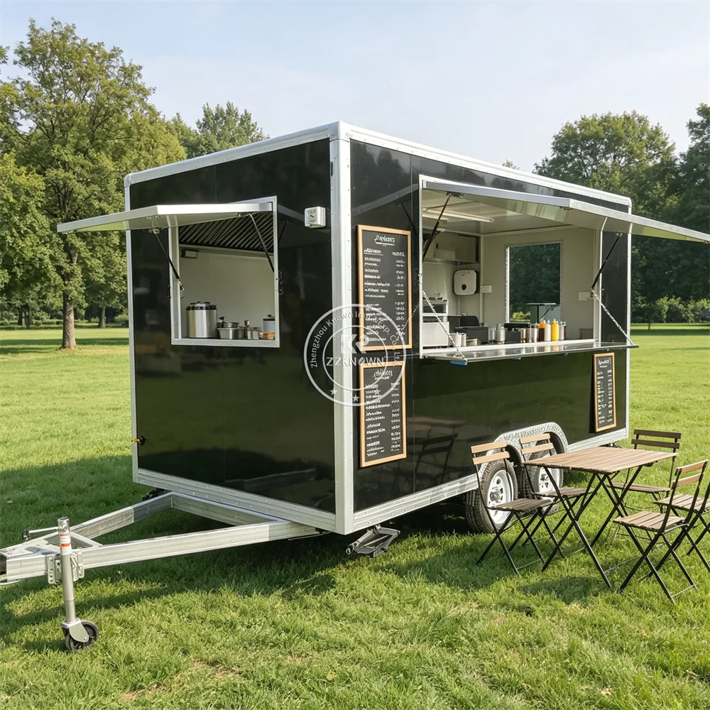 Mobile BBQ Food Truck Street Concession Trailer Ice Cream Cart Outdoor Catering Fast Food Trailer with Kitchen
Mobile BBQ Food Truck Street Concession Trailer Ice Cream Cart Outdoor Catering Fast Food Trailer with Kitchen