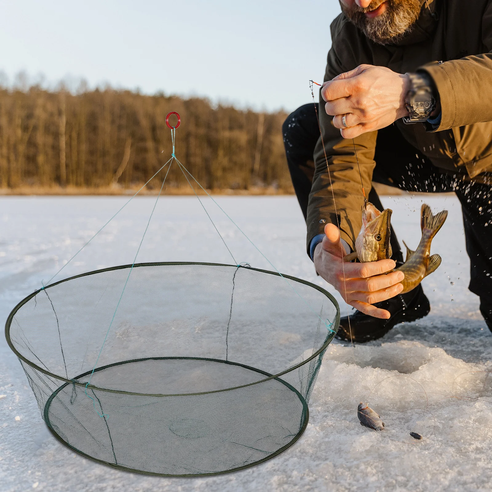 Portable Folding Fishing Net for Crabs Shrimp Small Fish Compact Design for Easy Storage Fishing Gear Outdoor Adventure
Portable Folding Fishing Net for Crabs Shrimp Small Fish Compact Design for Easy Storage Fishing Gear Outdoor Adventure