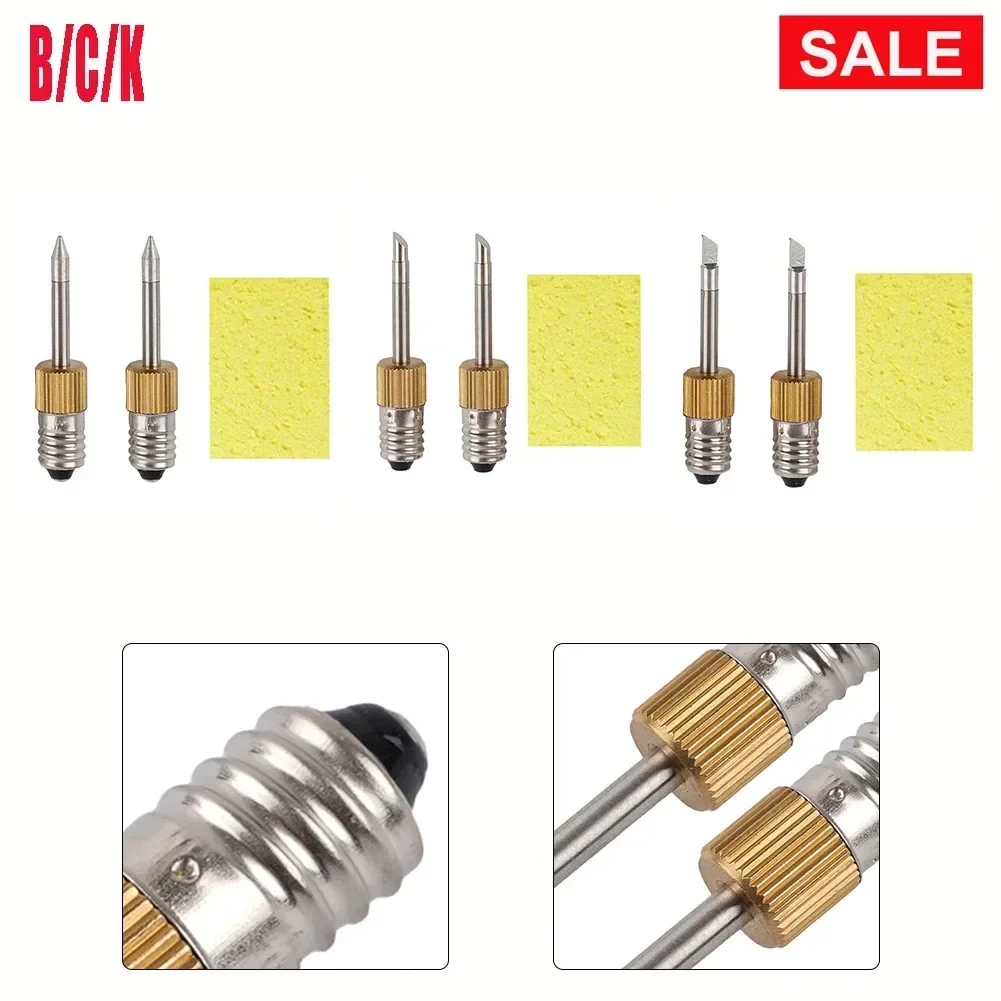 E10 Interface Soldering Iron Tip With Sponge Set Steel B,C,K Type For Spot Wire Drag Welding USB Charging -50mm/1.97in
E10 Interface Soldering Iron Tip With Sponge Set Steel B,C,K Type For Spot Wire Drag Welding USB Charging -50mm/1.97in
