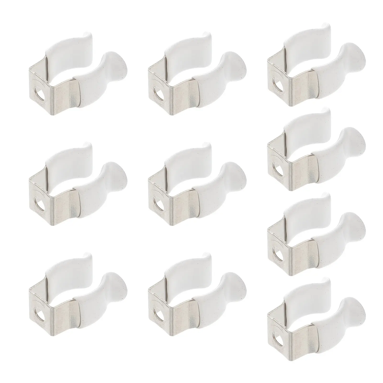 10Pcs Stainless Steel Light Pipe Clamp with Plastic Coated Ends for LED Fluorescent Tube Mounting U Bracket Tube Lamp Clip
10Pcs Stainless Steel Light Pipe Clamp with Plastic Coated Ends for LED Fluorescent Tube Mounting U Bracket Tube Lamp Clip