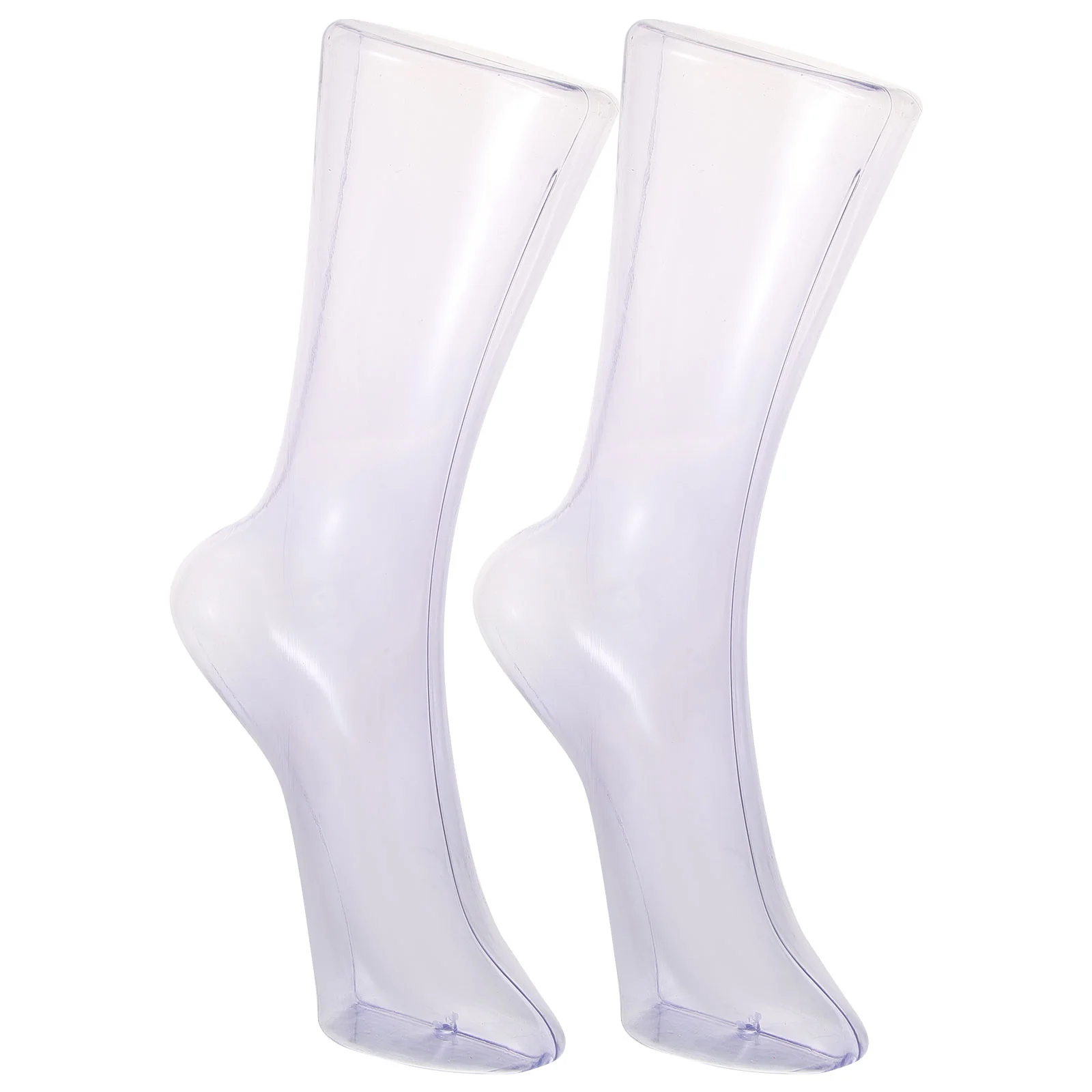 2 Pcs Plastic Transparent Foot Mold Mannequin for Shoes Clear Leg Sneaker Model Men and Women
2 Pcs Plastic Transparent Foot Mold Mannequin for Shoes Clear Leg Sneaker Model Men and Women