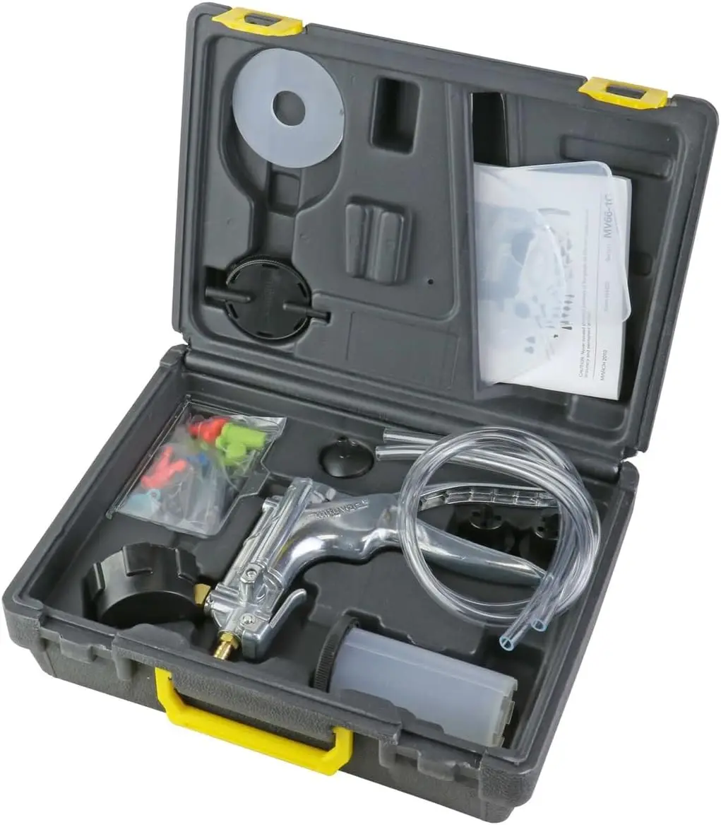 MV8500 Automotive Test Kit Provides both Vacuum and Pressure to Perform Engine Performance Diagnostics, Brake Bleeding
MV8500 Automotive Test Kit Provides both Vacuum and Pressure to Perform Engine Performance Diagnostics, Brake Bleeding