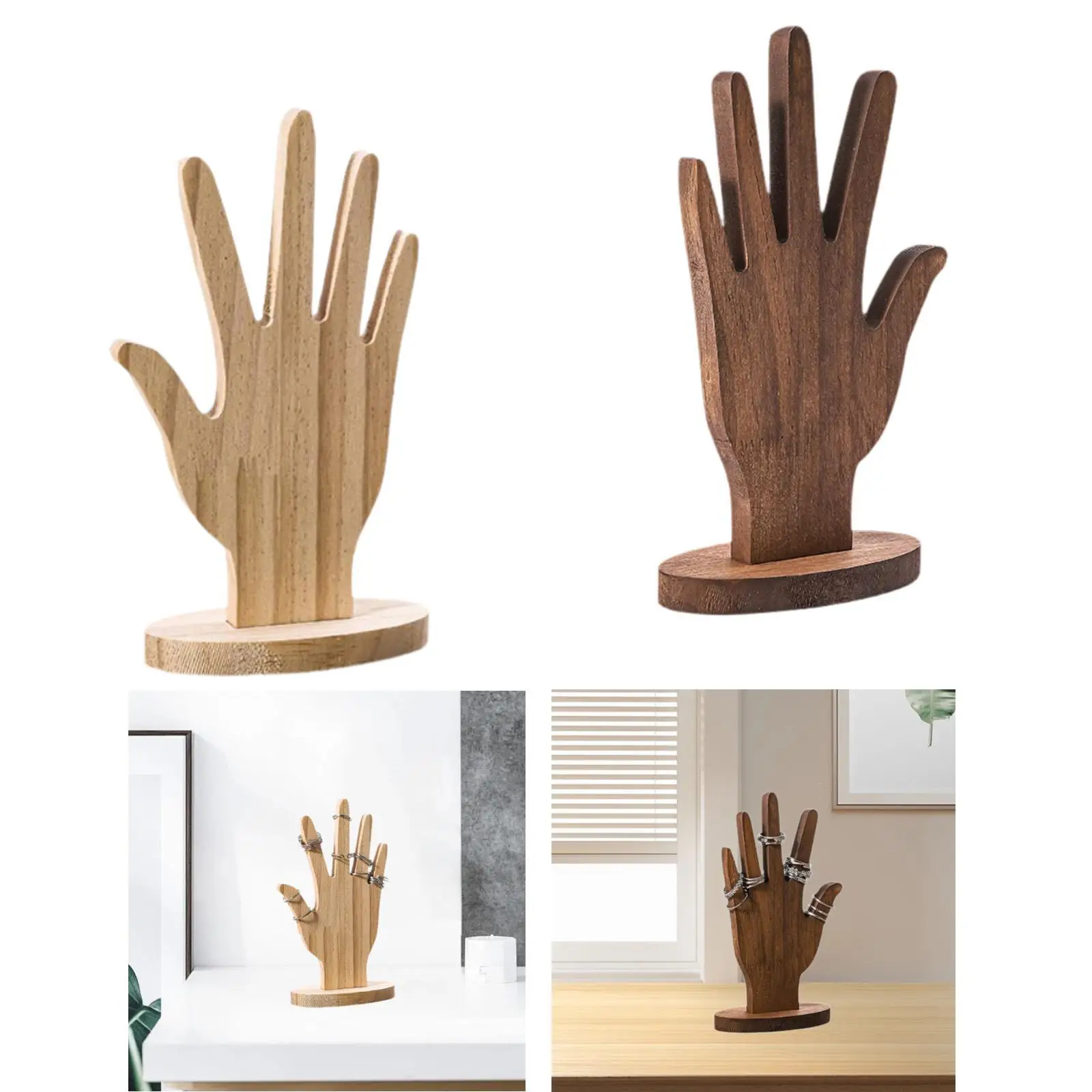 Подставка для хранения Кольцевой держатель Деревянная рука манекена с прочной базой Организация
Подставка для хранения Кольцевой держатель Деревянная рука манекена с прочной базой Организация