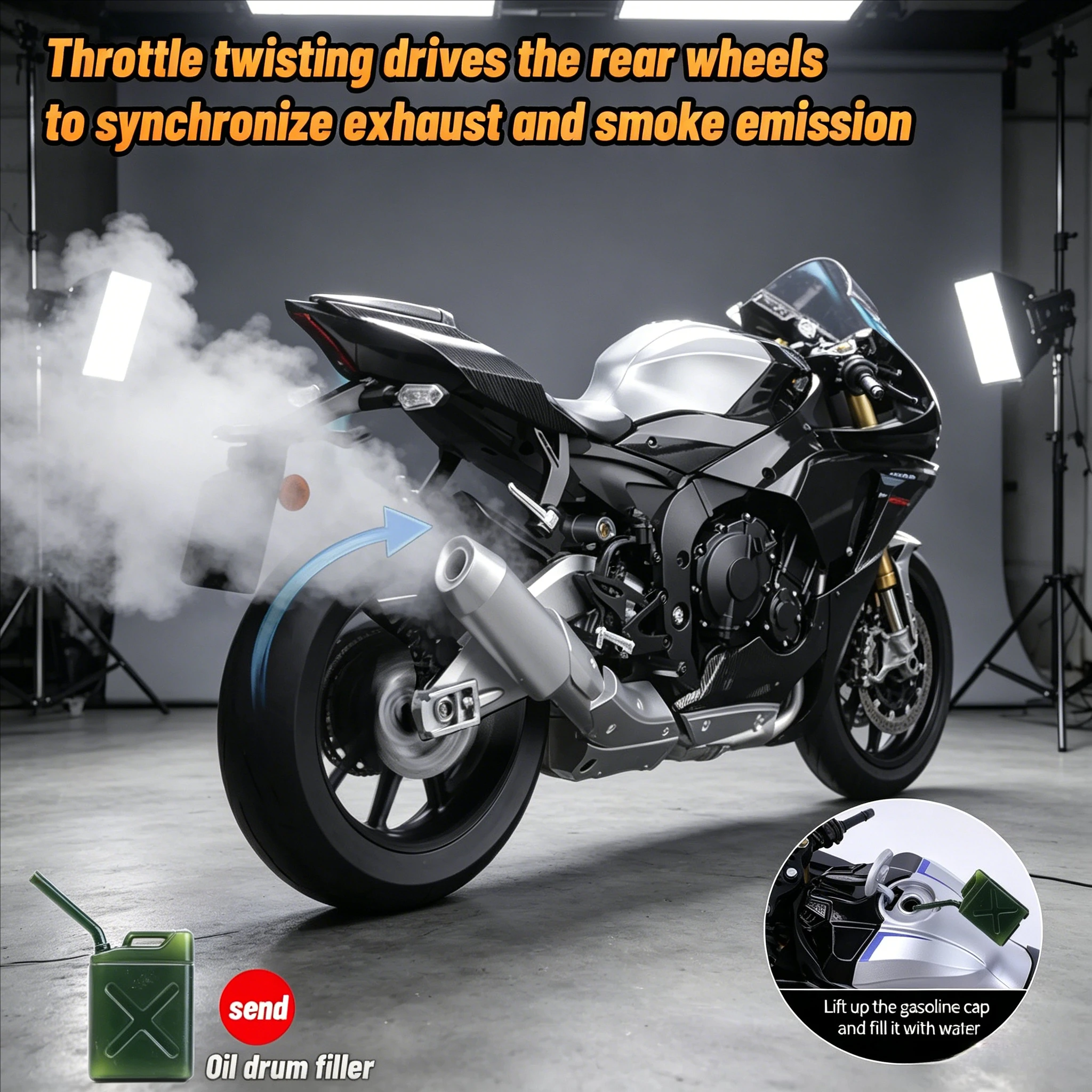 For Yamaha R1M Ignite Start Smoke Effect 1:6 Panigale motorcycle alloy simulation model Large decoration project birthday gift
For Yamaha R1M Ignite Start Smoke Effect 1:6 Panigale motorcycle alloy simulation model Large decoration project birthday gift
