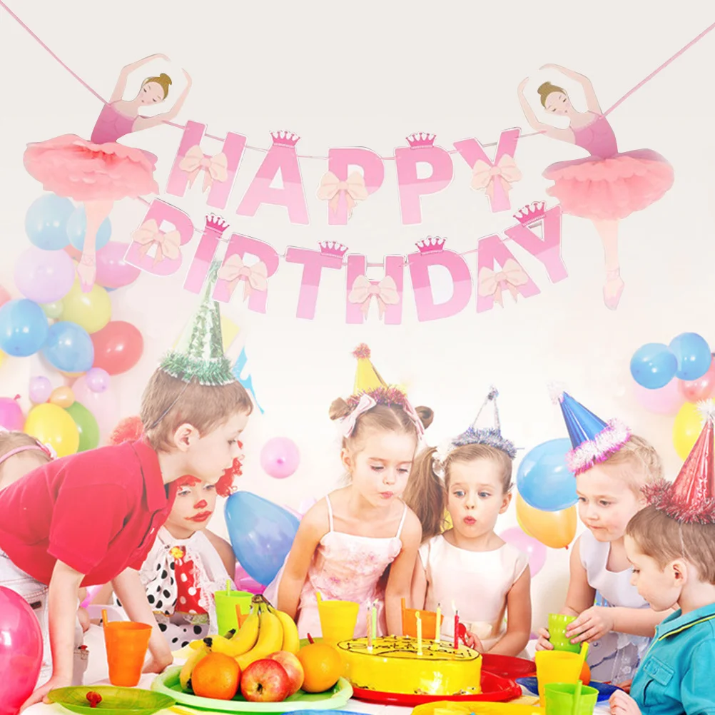 Bunting Garland Birthday Banner Korean Version Festive Atmosphere for Girl Pink
Bunting Garland Birthday Banner Korean Version Festive Atmosphere for Girl Pink