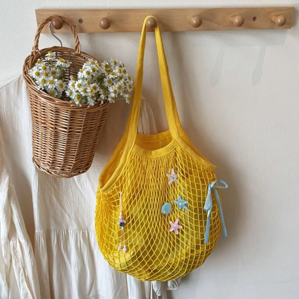 Portable Hollow Woven Shoulder Bag Korean Style Starfish Woven Grocery Bag Large Capacity Polyester Vacation Beach Bag Outdoor
Portable Hollow Woven Shoulder Bag Korean Style Starfish Woven Grocery Bag Large Capacity Polyester Vacation Beach Bag Outdoor
