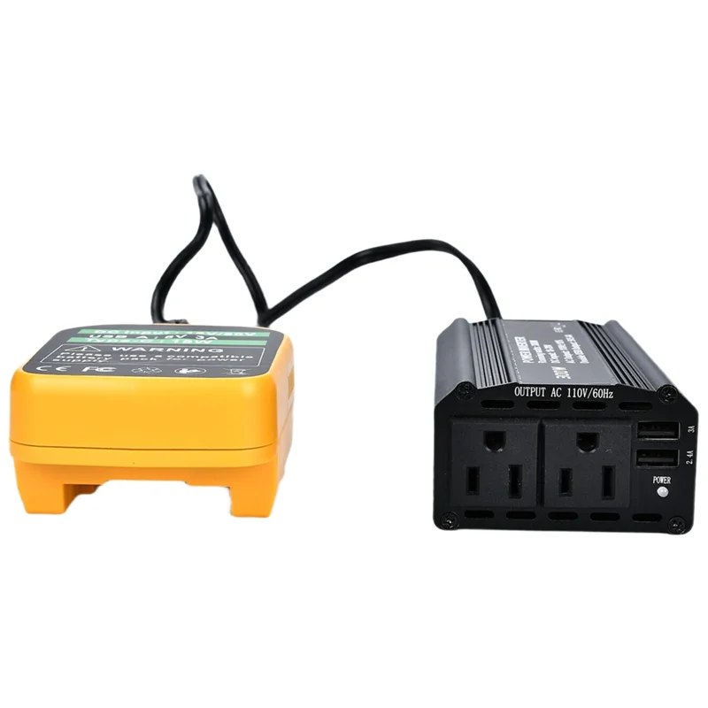 A97I-For Battery Compatible 300W 20V To 110V Power Inverter With 2 AC Outlets& 2 USB Ports DC Charger Adapter For Car
A97I-For Battery Compatible 300W 20V To 110V Power Inverter With 2 AC Outlets& 2 USB Ports DC Charger Adapter For Car