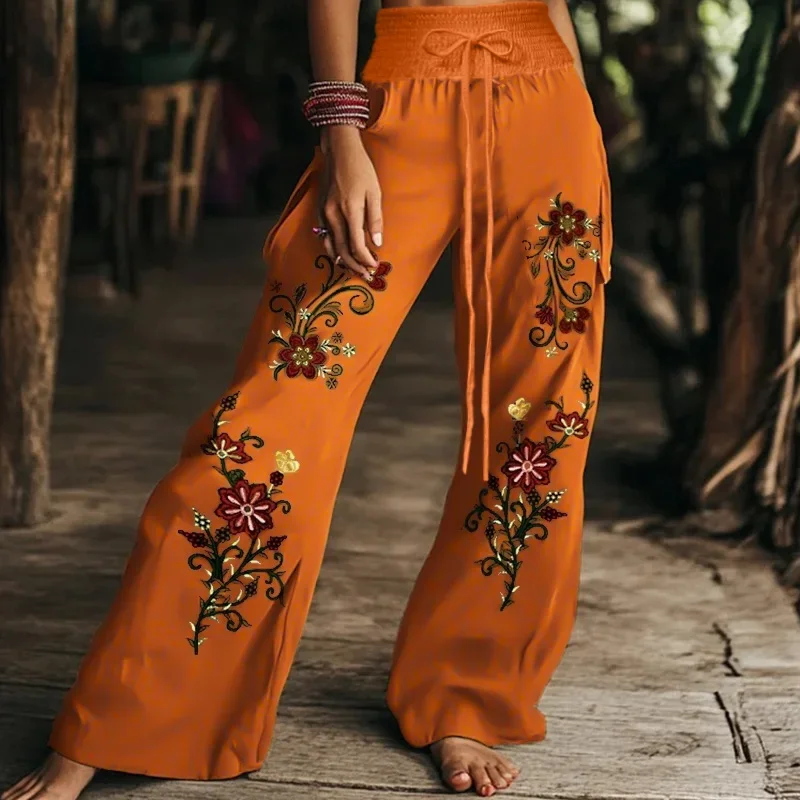 Осенние модные повседневные темпераментные удобные и элегантные женские брюки с растительным принтом и эластичной резинкой на талии
Осенние модные повседневные темпераментные удобные и элегантные женские брюки с растительным принтом и эластичной резинкой на талии