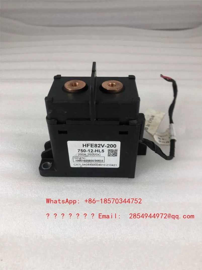HF82V-200750-121HL5 750V 200A 12V Coil, HVDC Contactor
HF82V-200750-121HL5 750V 200A 12V Coil, HVDC Contactor