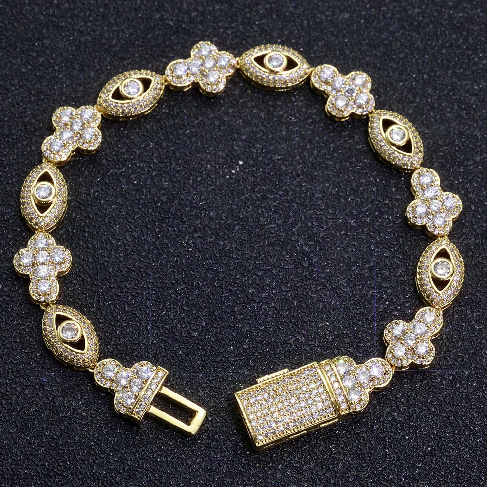 Men's Gothic Dark Gold Style Tennis Bracelet Solid Brass AAA Cubic Zirconia Trendy Hip Hop Removable Spring Clasp Gift
Men's Gothic Dark Gold Style Tennis Bracelet Solid Brass AAA Cubic Zirconia Trendy Hip Hop Removable Spring Clasp Gift